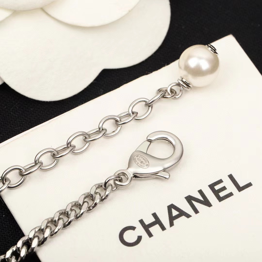 CHANE1 クラシックレターパールセーターチェーン【50％割引+送料無料】