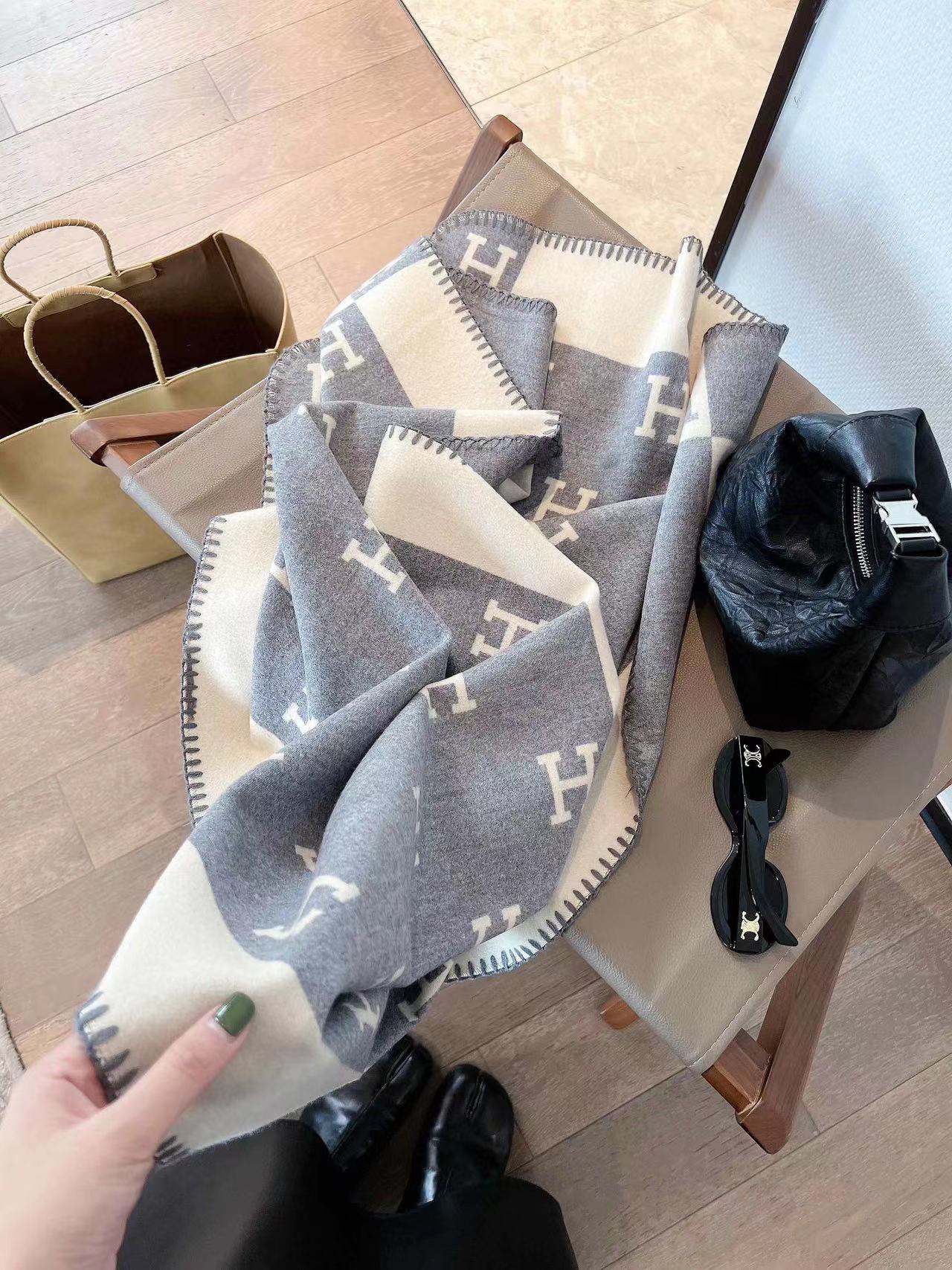 HERME5 H シンプルスカーフ【50％割引+送料無料】