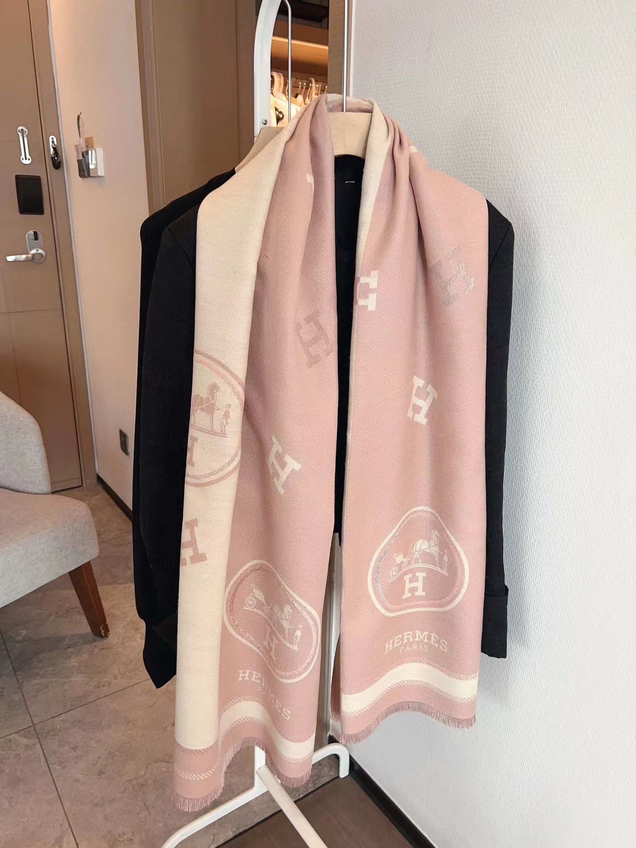 HERME5 タッセルクラシックスカーフ【50％割引+送料無料】