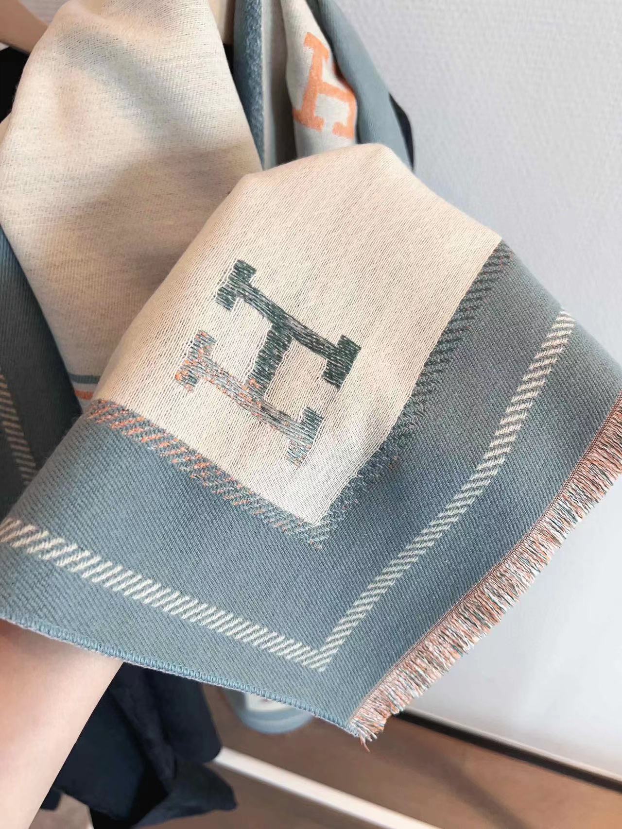 HERME5 タッセルクラシックスカーフ【50％割引+送料無料】