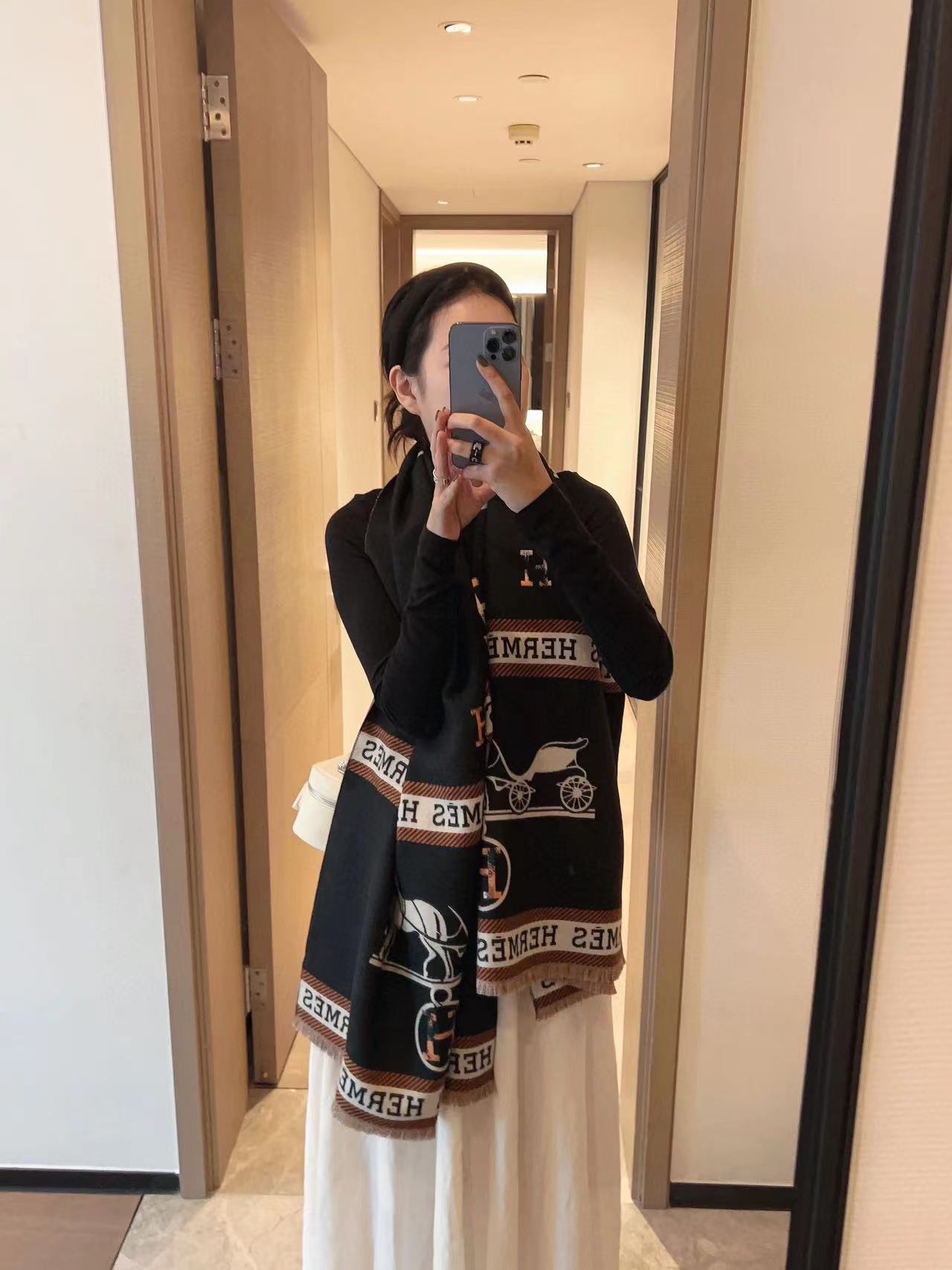 HERME5 ポニー クラシックスカーフ【50％割引+送料無料】