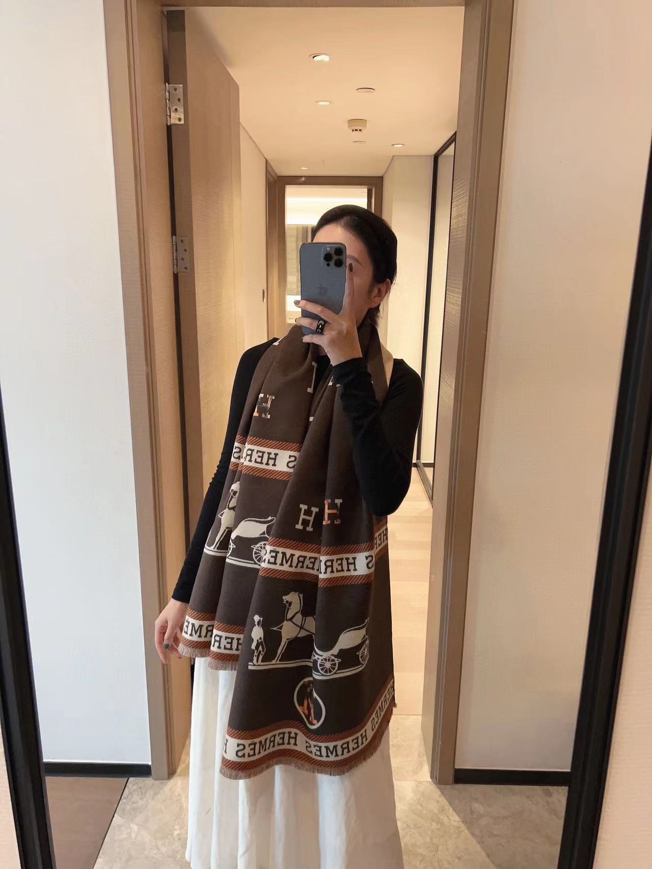 HERME5 ポニー クラシックスカーフ【50％割引+送料無料】