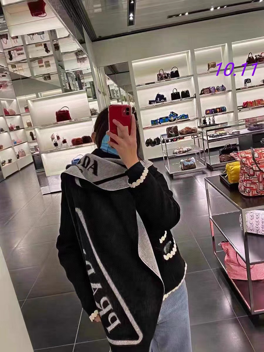 PR4DA フリンジ付きカシミヤスカーフ【50％割引+送料無料】