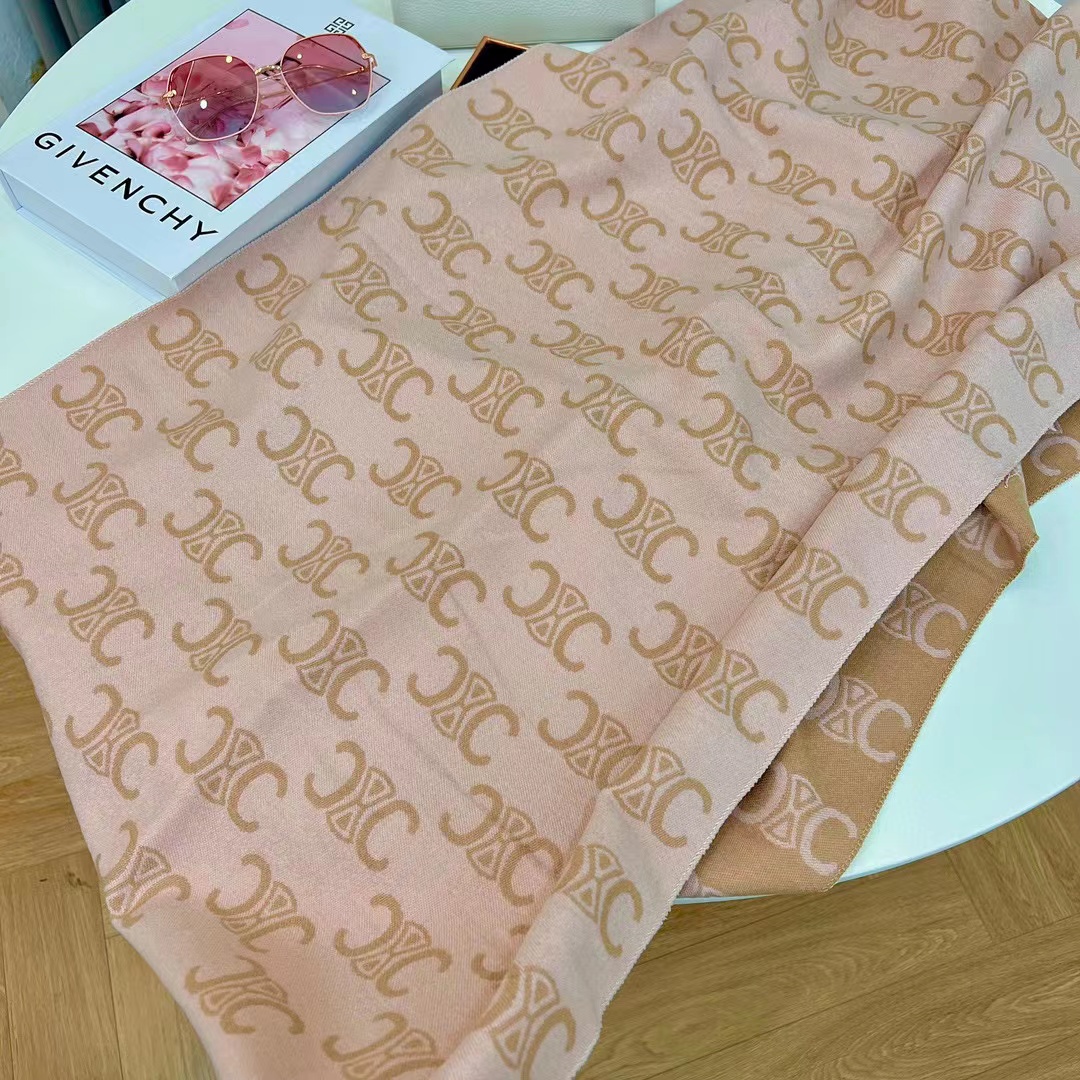 CEL1NE タッセルカシミヤスカーフ【50％割引+送料無料】