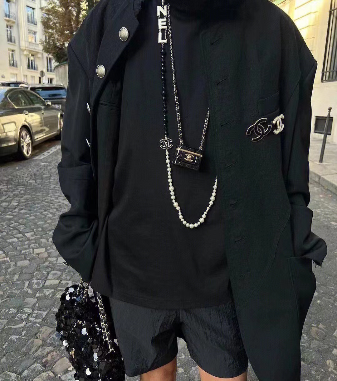 CHANE1 白黒パンダセーターチェーン【50％割引+送料無料】