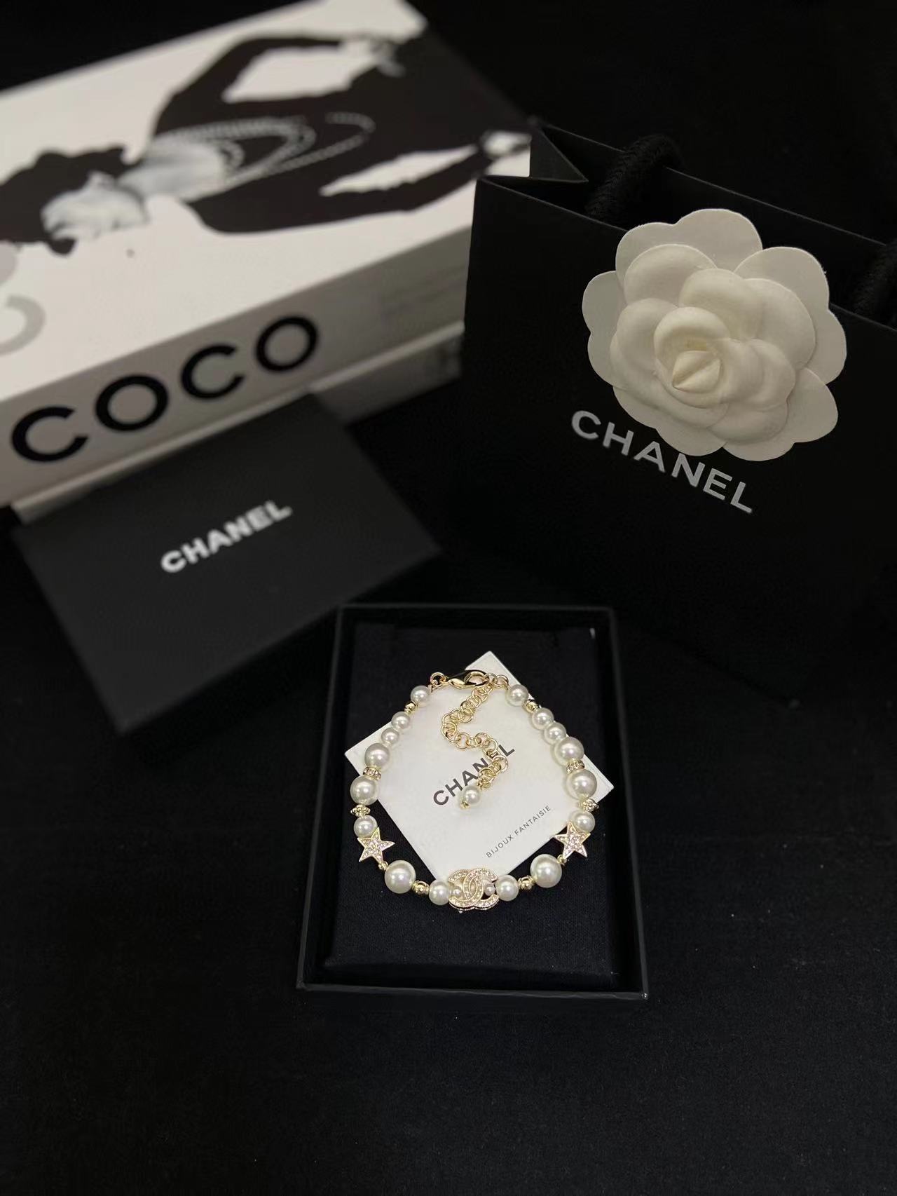 CHANE1 23a スター ダブル C ブレスレット【50％割引+送料無料】