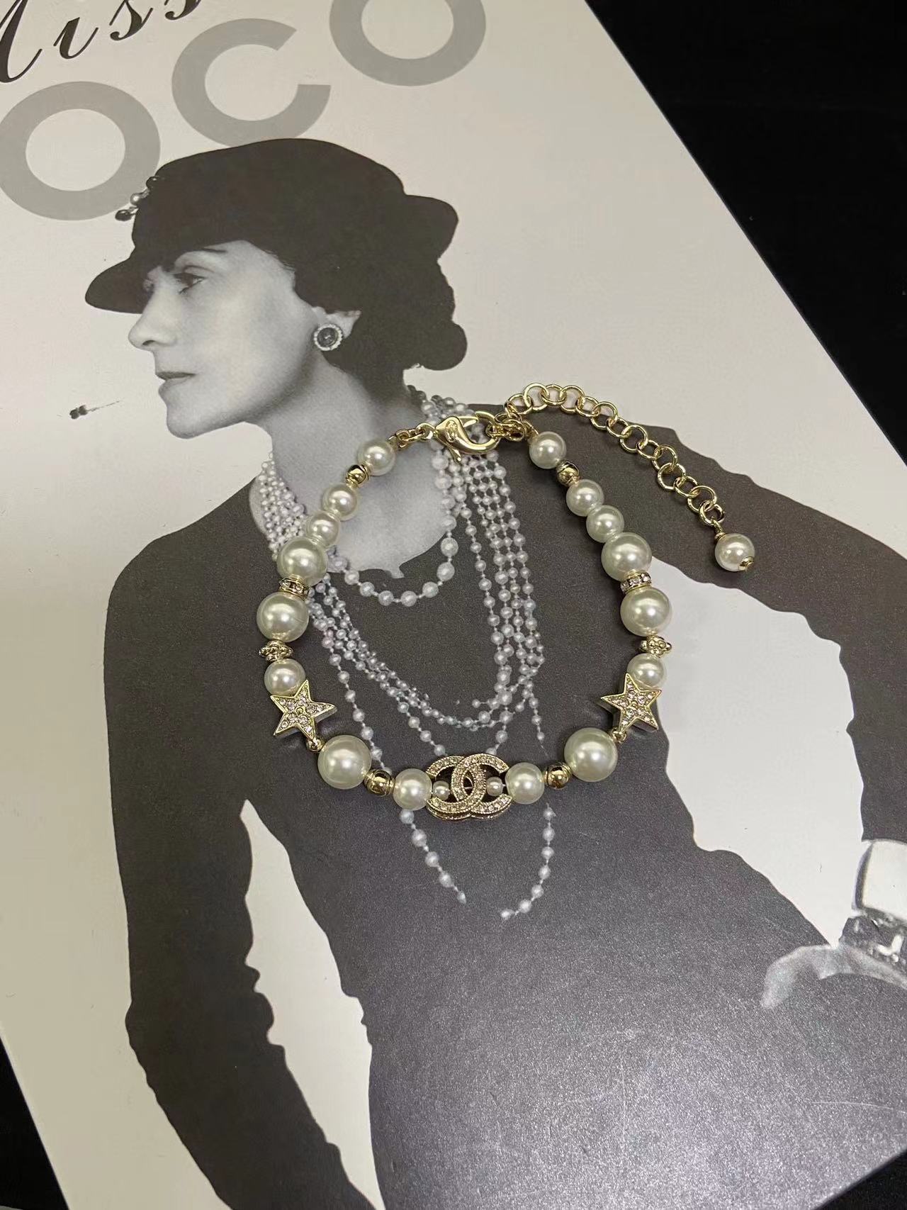 CHANE1 23a スター ダブル C ブレスレット【50％割引+送料無料】