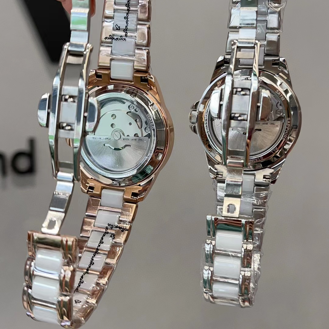 CHANE1 高品質スチールバンド機械式ダイヤモンドレディース腕時計【50％割引+送料無料】