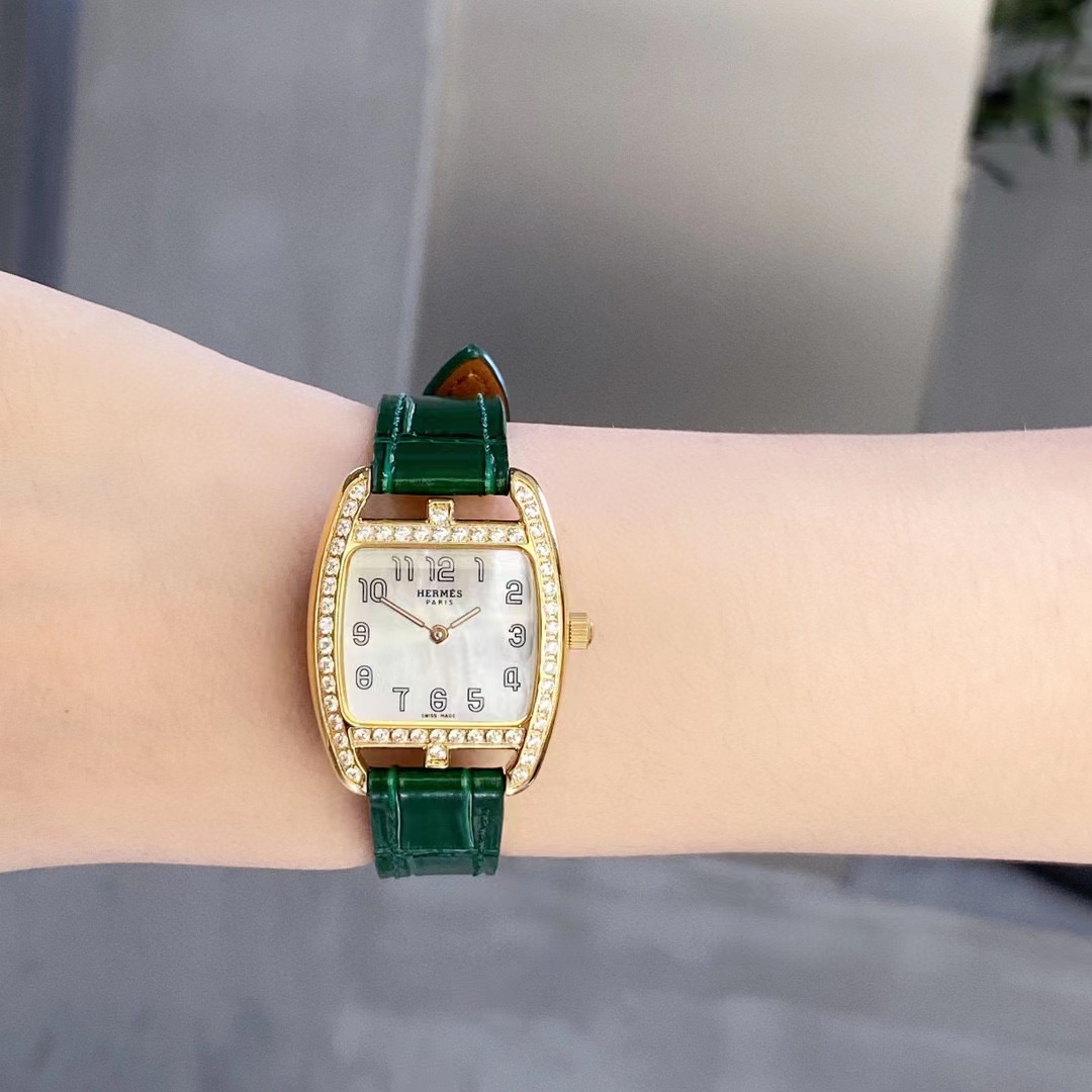 HERME5 スクエアダイヤモンド レディースウォッチ【50％割引+送料無料】