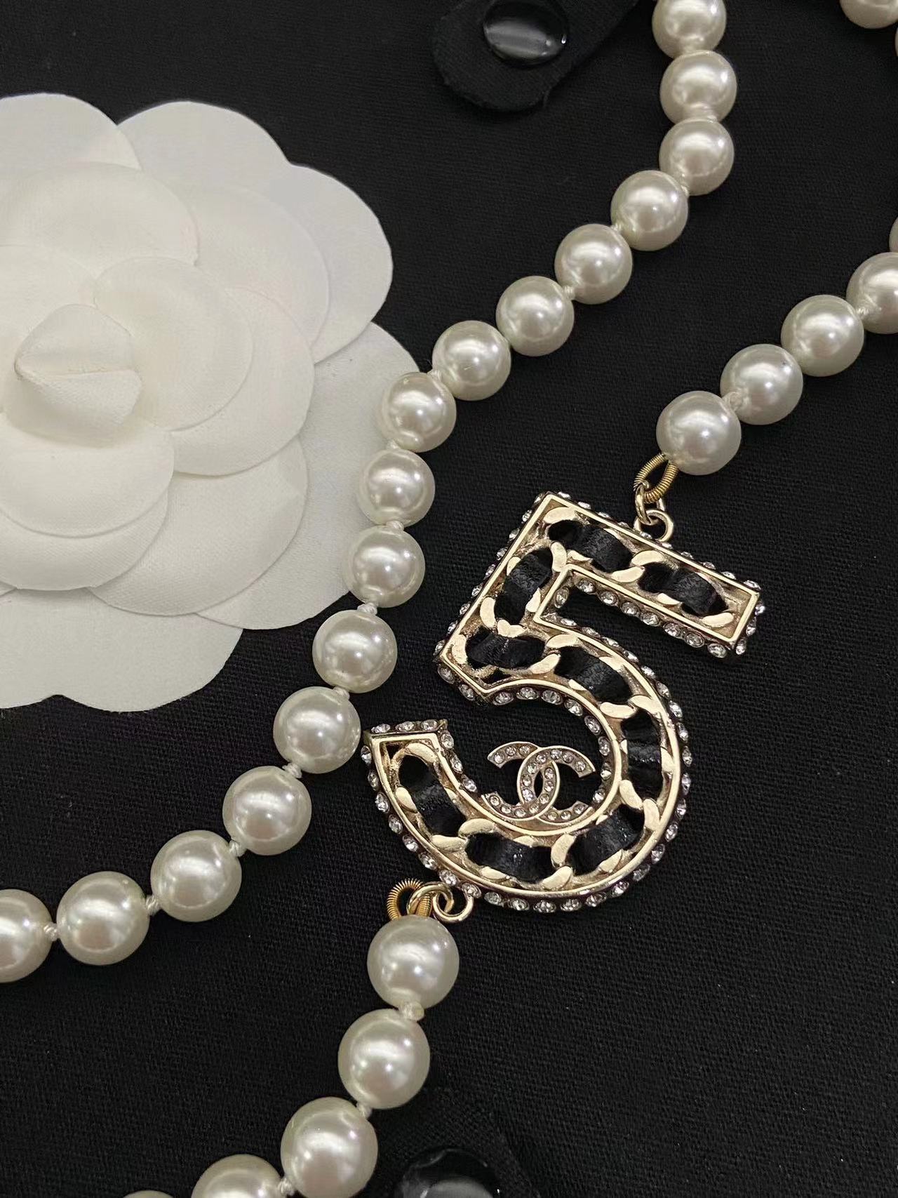 CHANE1 No.5 ラムスキンパールセーターチェーン【50％割引+送料無料】