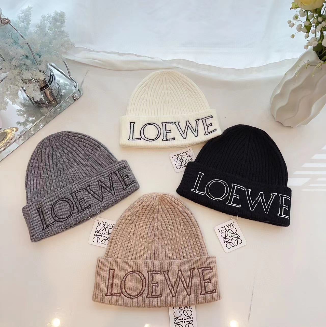 L0WEW 刺繍ニット帽【50％割引+送料無料】