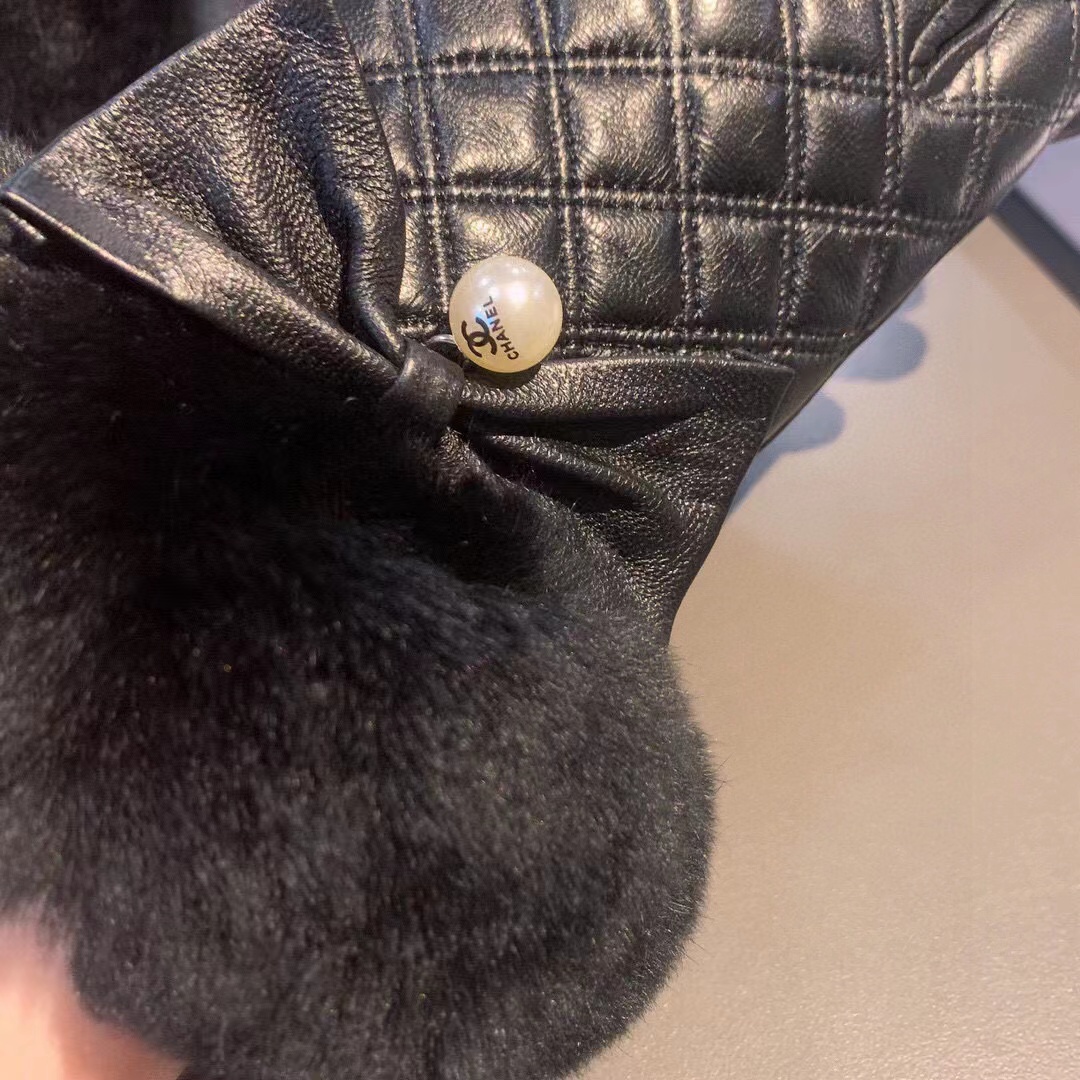 CHANE1 秋冬用ラビットファー＆シープスキングローブ【50％割引+送料無料】