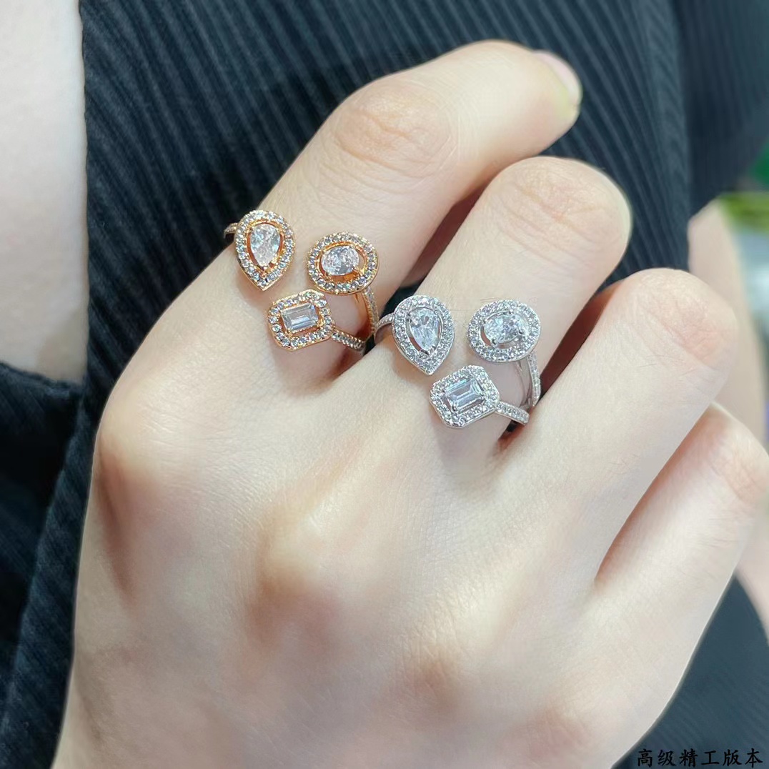 MESS1KA 氷砂糖水ドロップオープンリング【50％割引+送料無料】