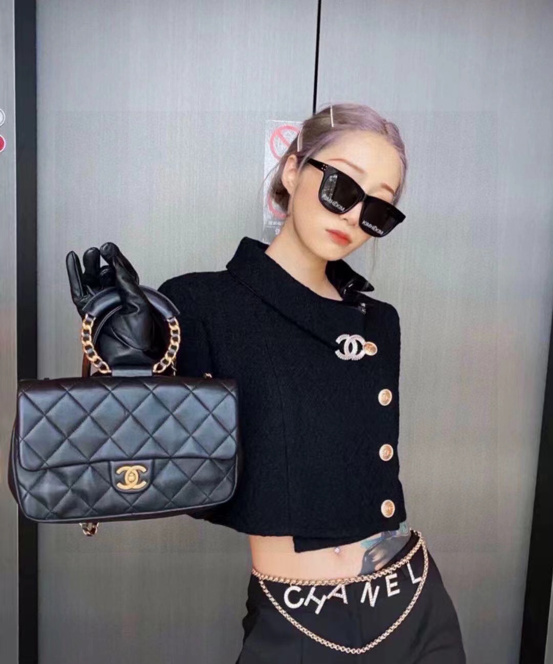 CHANE1 ダイヤモンド ダブルC ブローチ【50％割引+送料無料】