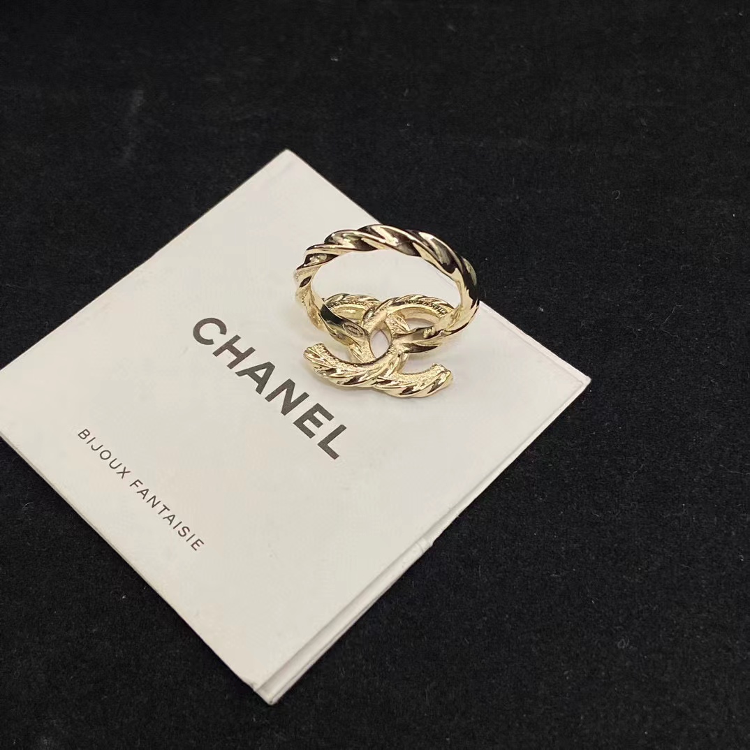 CHANE1 ダイヤモンド ダブルC リング【50％割引+送料無料】