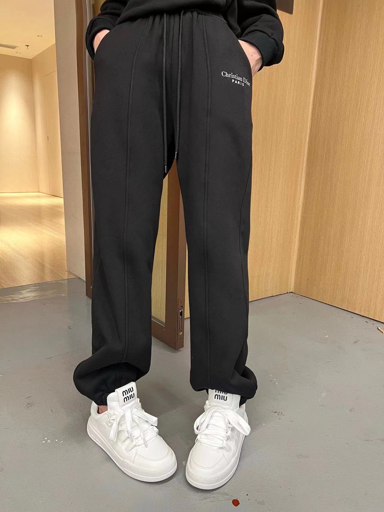 DI0R 長袖クルーネックトップス+パンツ2点セット【50％割引+送料無料】