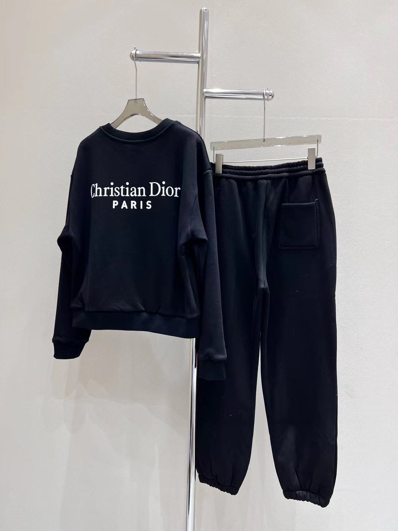 DI0R 長袖クルーネックトップス+パンツ2点セット【50％割引+送料無料】