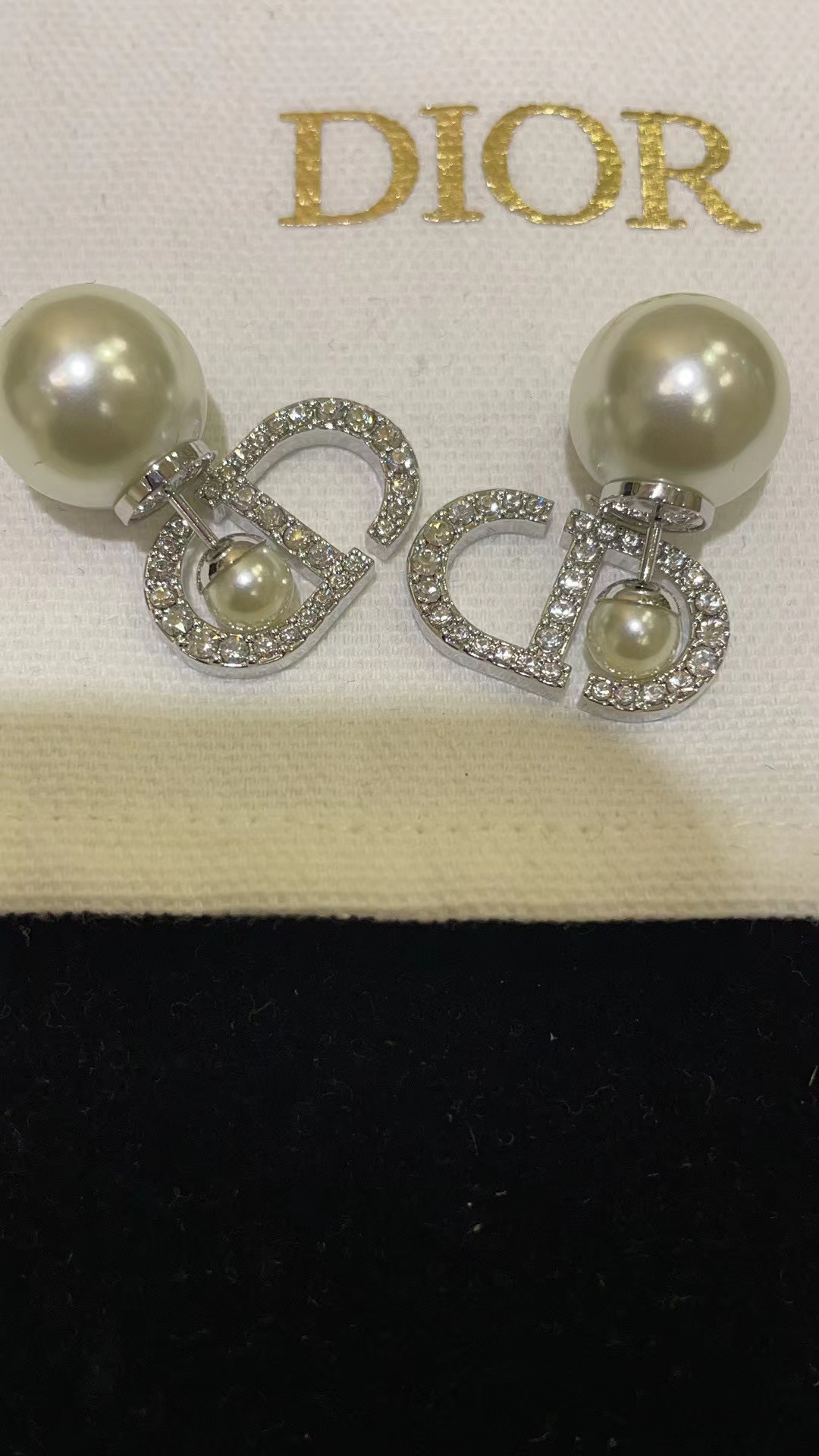 DI0R ダイヤモンド＆パール CD スタッド ピアス【50％割引+送料無料】