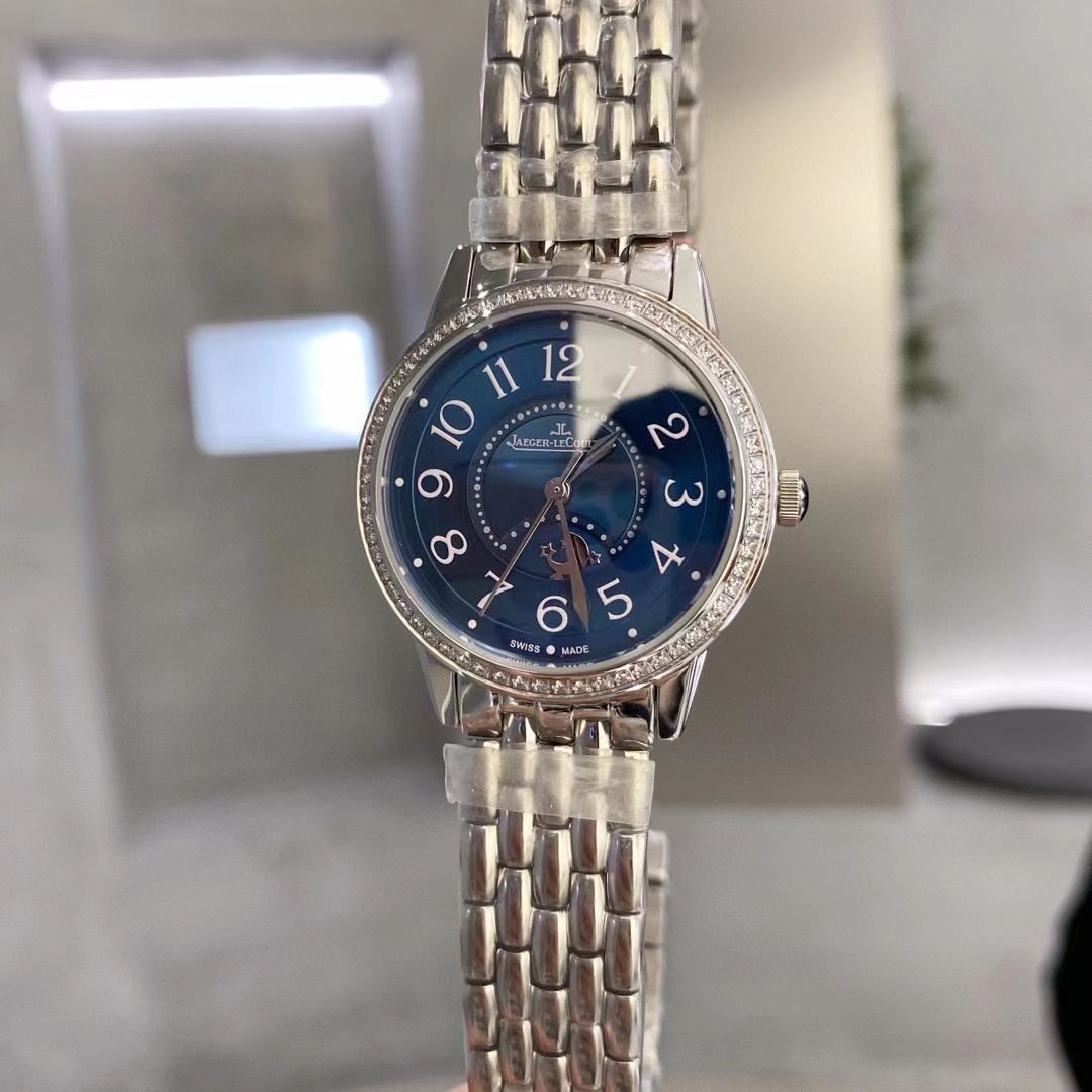 Jaeger -LeCou1tre メカニカルスチールバンドレディースウォッチ【50％割引+送料無料】
