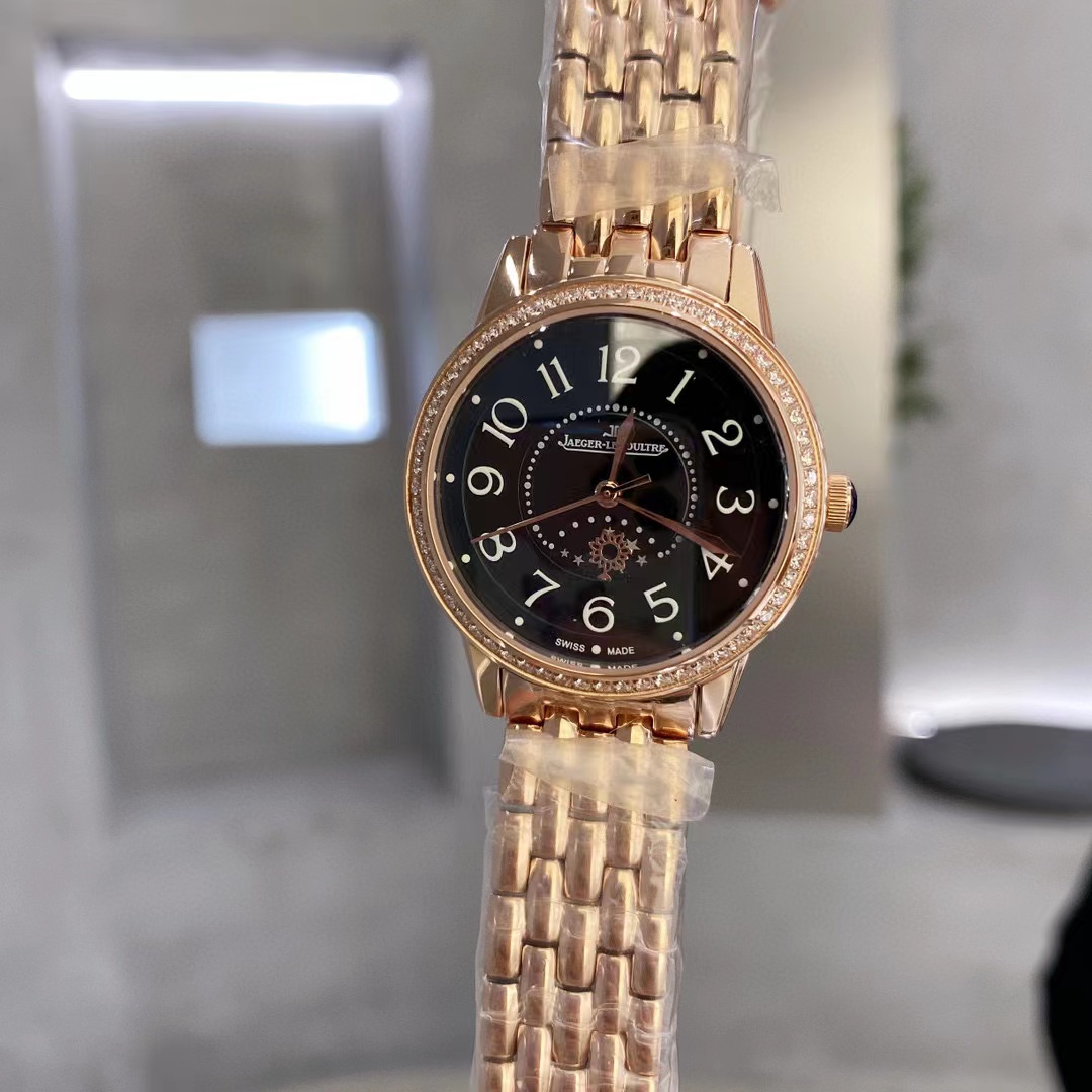 Jaeger -LeCou1tre メカニカルスチールバンドレディースウォッチ【50％割引+送料無料】