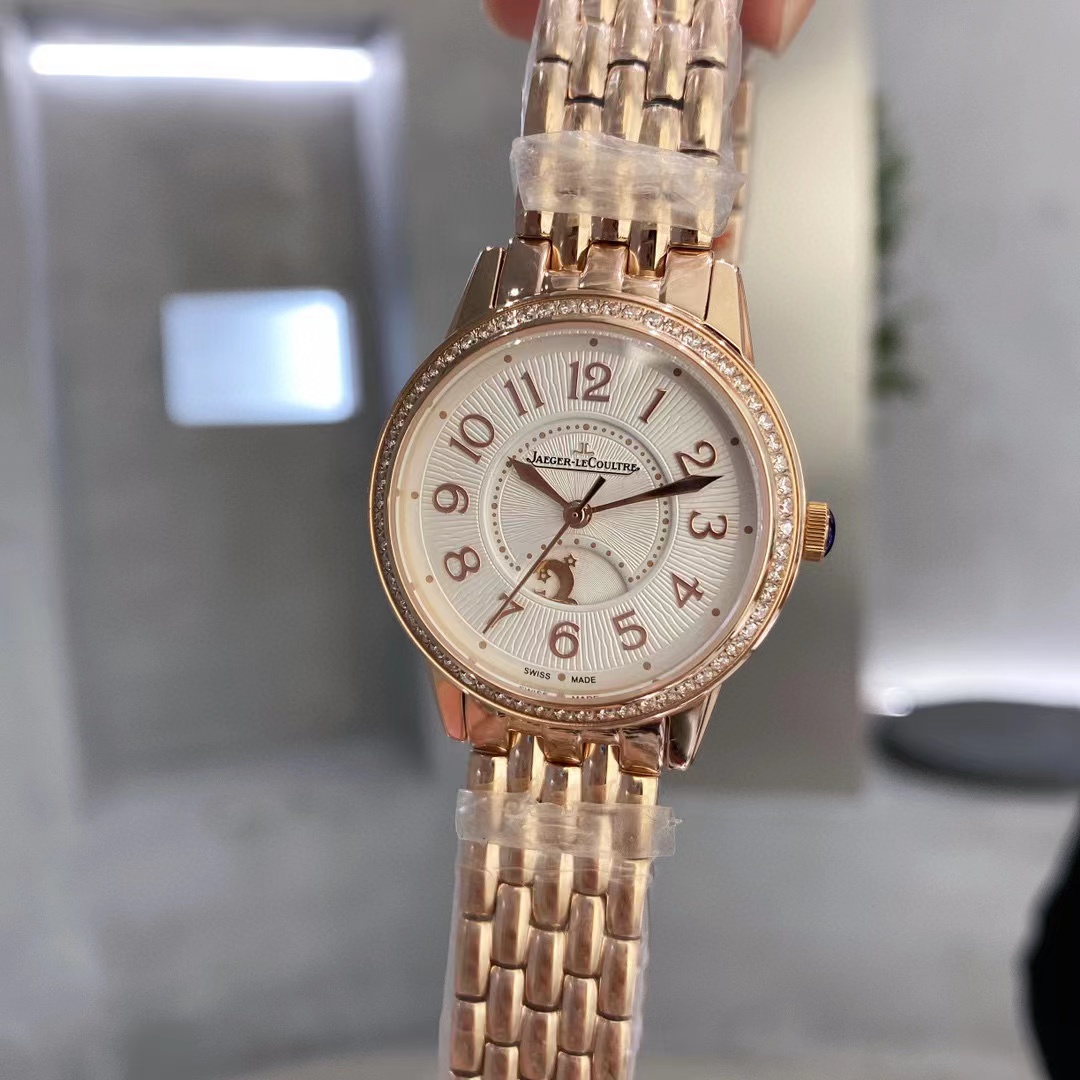 Jaeger -LeCou1tre メカニカルスチールバンドレディースウォッチ【50％割引+送料無料】
