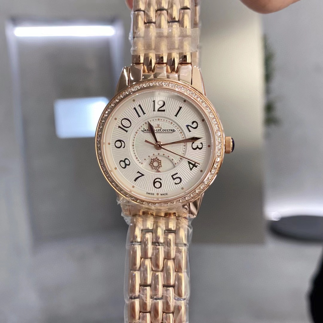 Jaeger -LeCou1tre メカニカルスチールバンドレディースウォッチ【50％割引+送料無料】