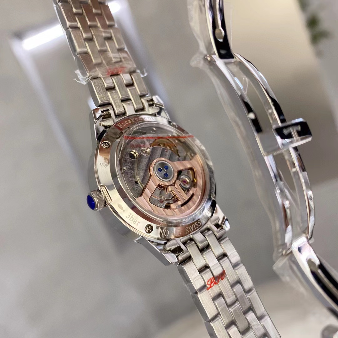 Jaeger -LeCou1tre メカニカルスチールバンドレディースウォッチ【50％割引+送料無料】