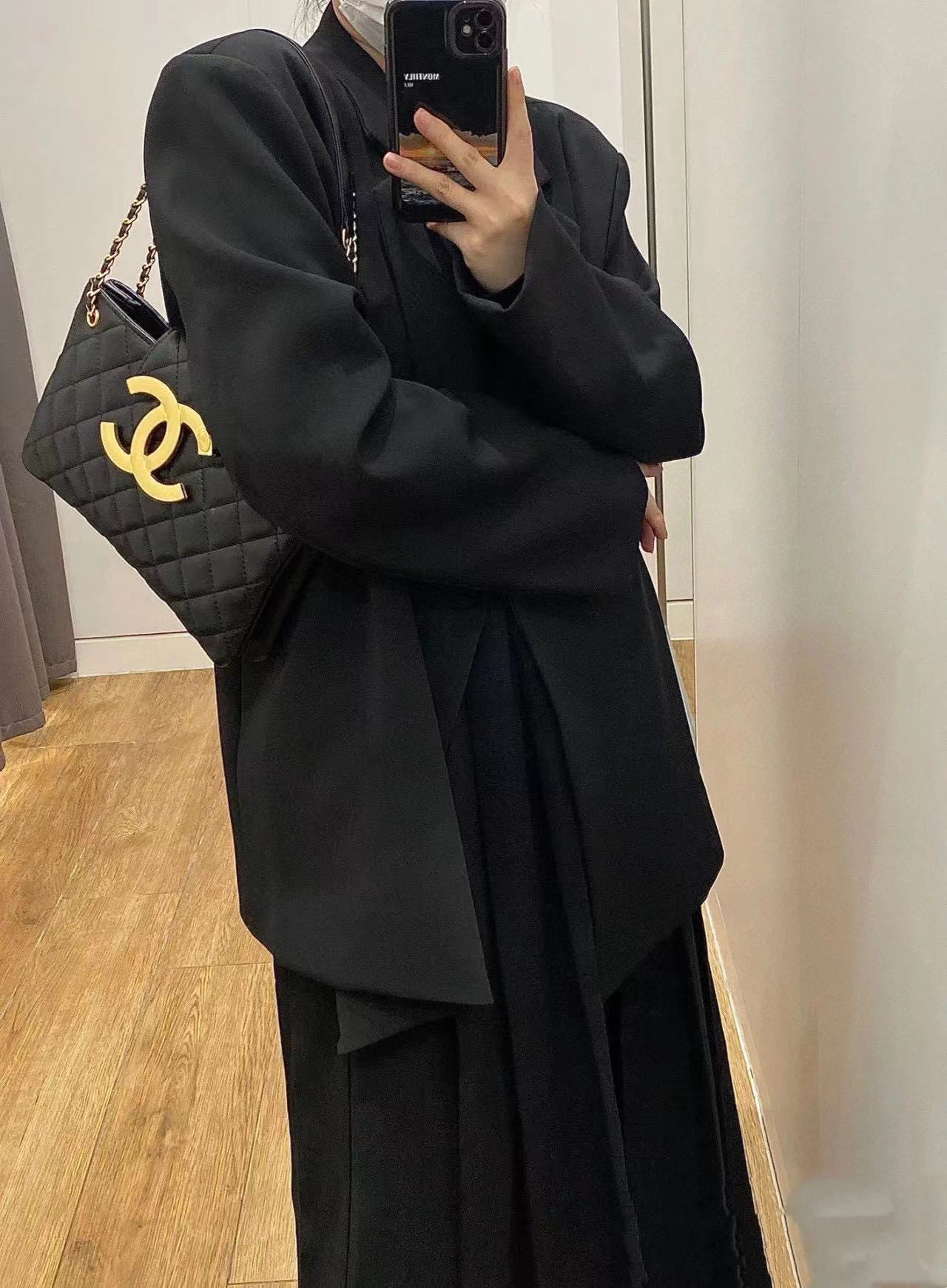 CHANE1 ラージロゴ チェーンショルダー クロスボディバッグ【50％割引+送料無料】