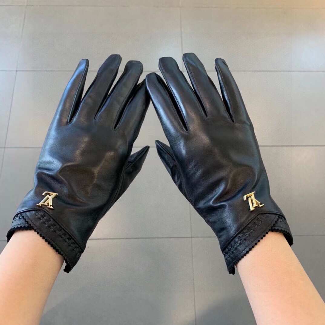 LV シンプル牛革手袋【50％割引+送料無料】