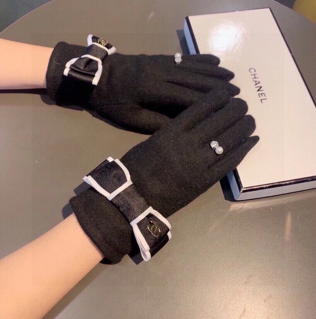 CHANE1 ウール ボウ パール グローブ【50％割引+送料無料】