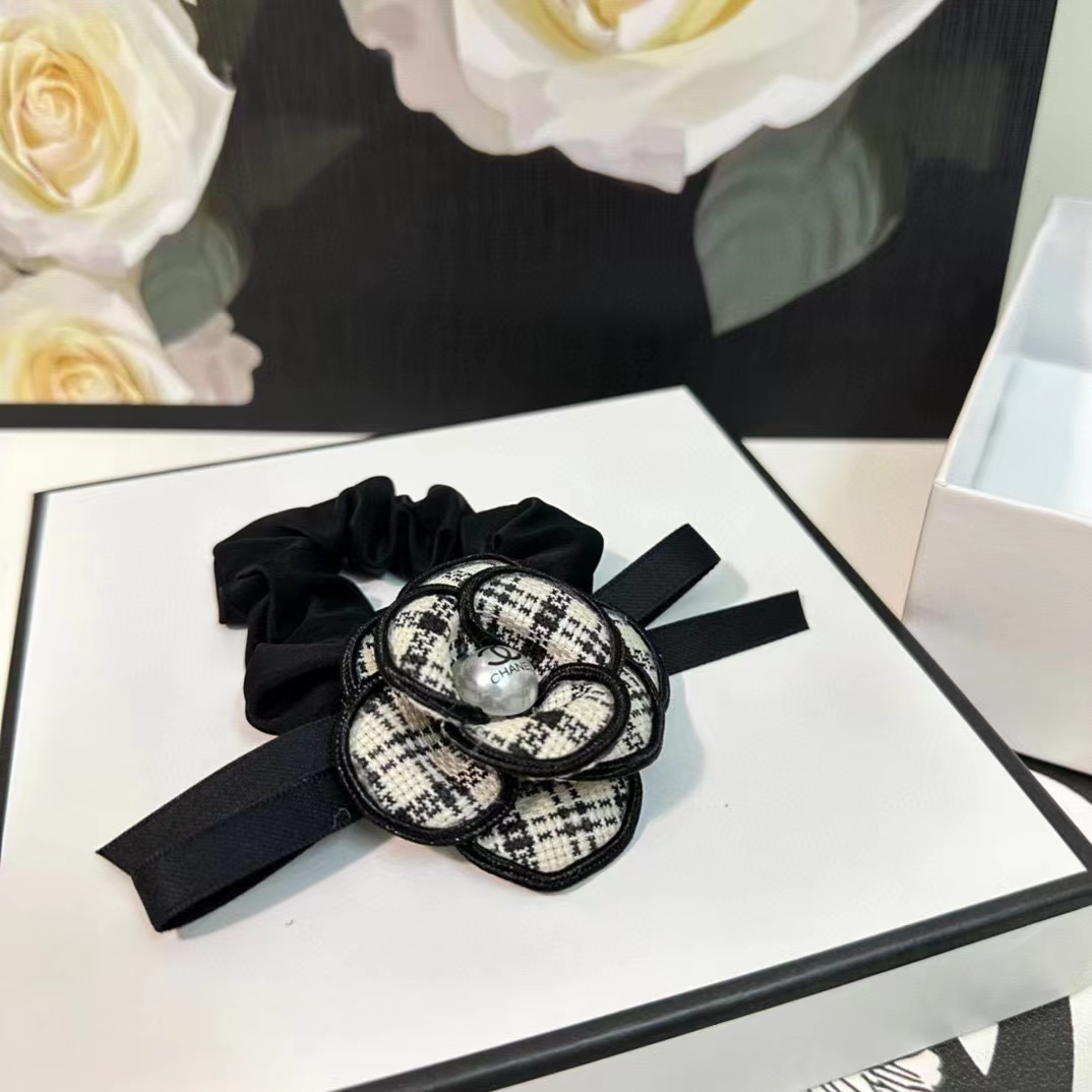 CHANE1 カメリアパールヘアゴム【50％割引+送料無料】