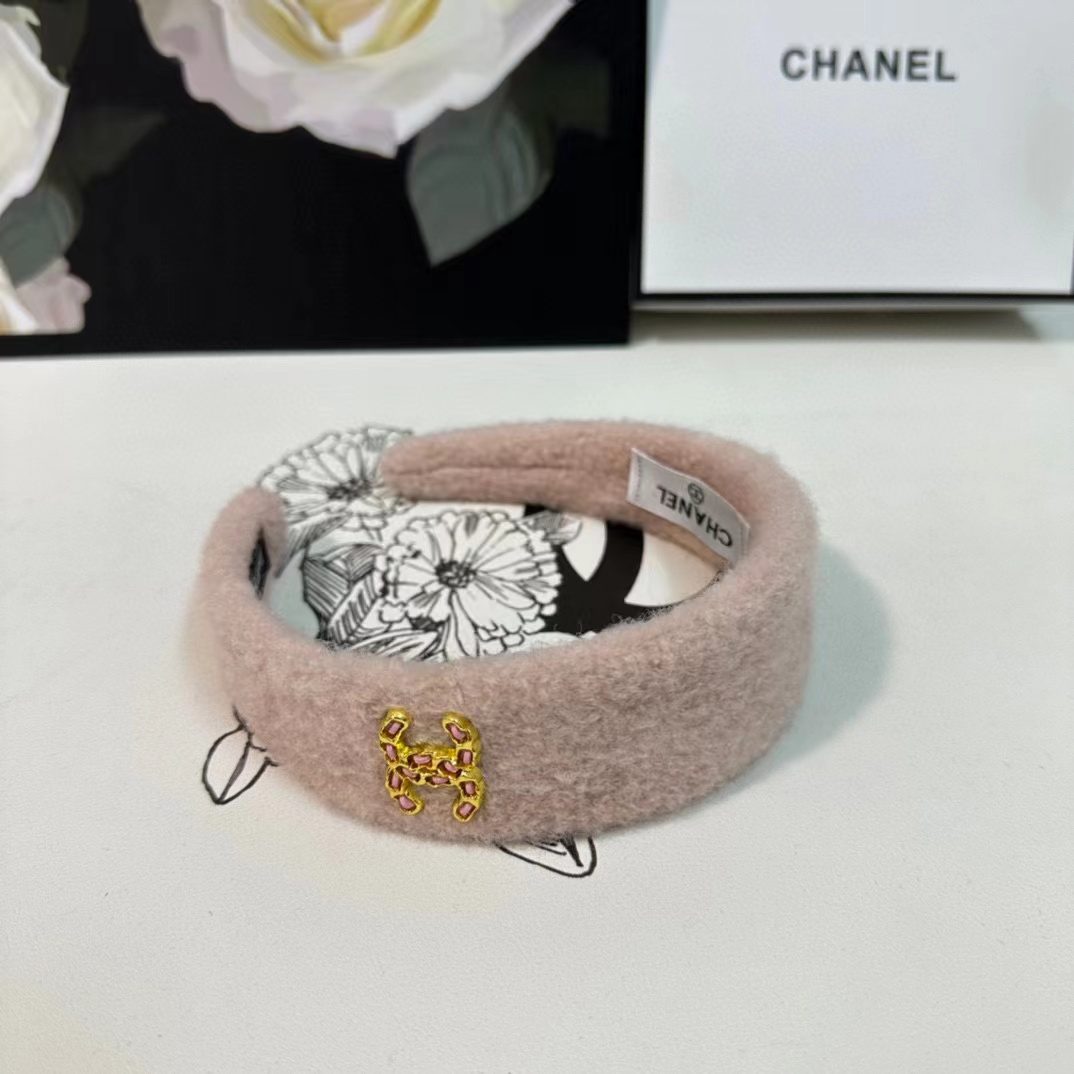 CHANE1 ウール ダブル C ロゴ ヘッドバンド【50％割引+送料無料】
