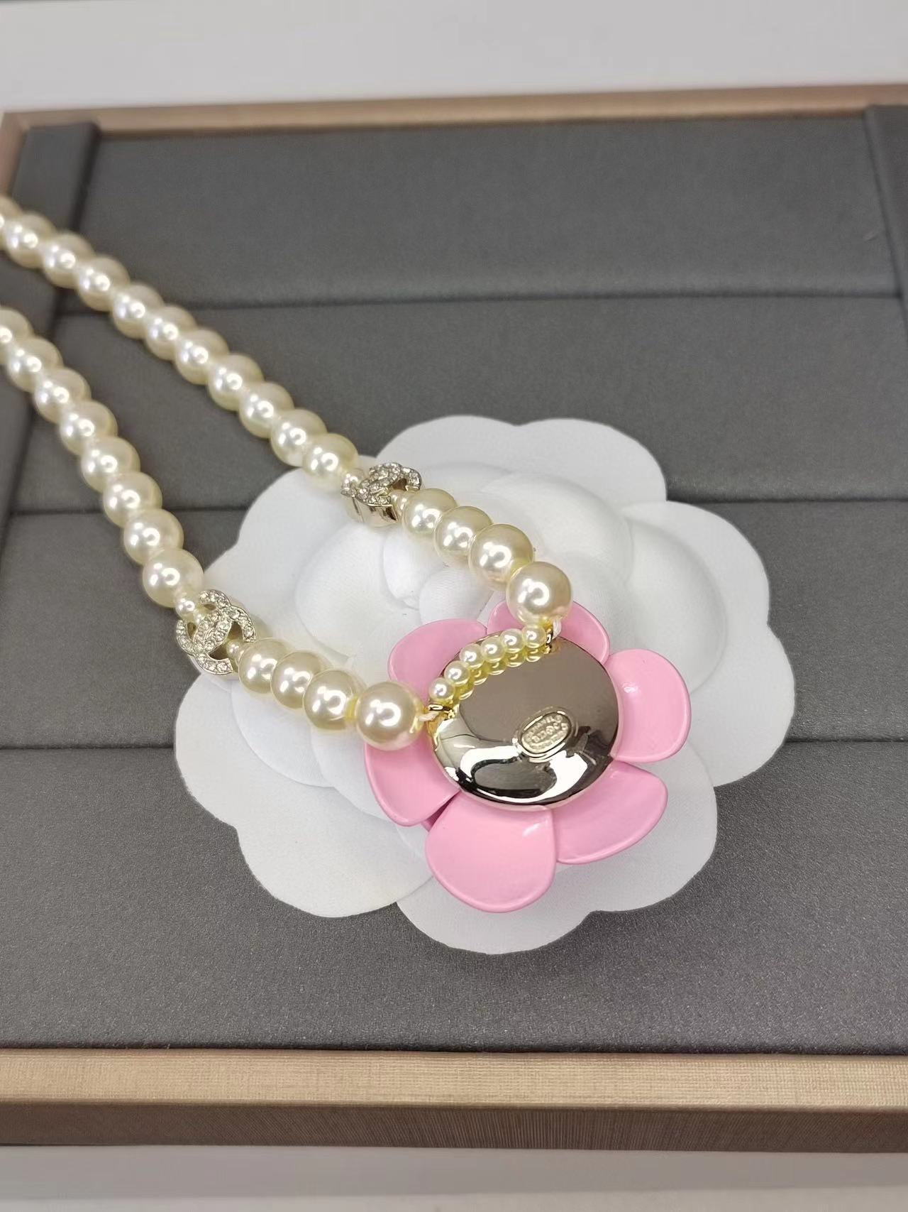 CHANE1 カメリア ダイヤモンド パール ネックレス【50％割引+送料無料】