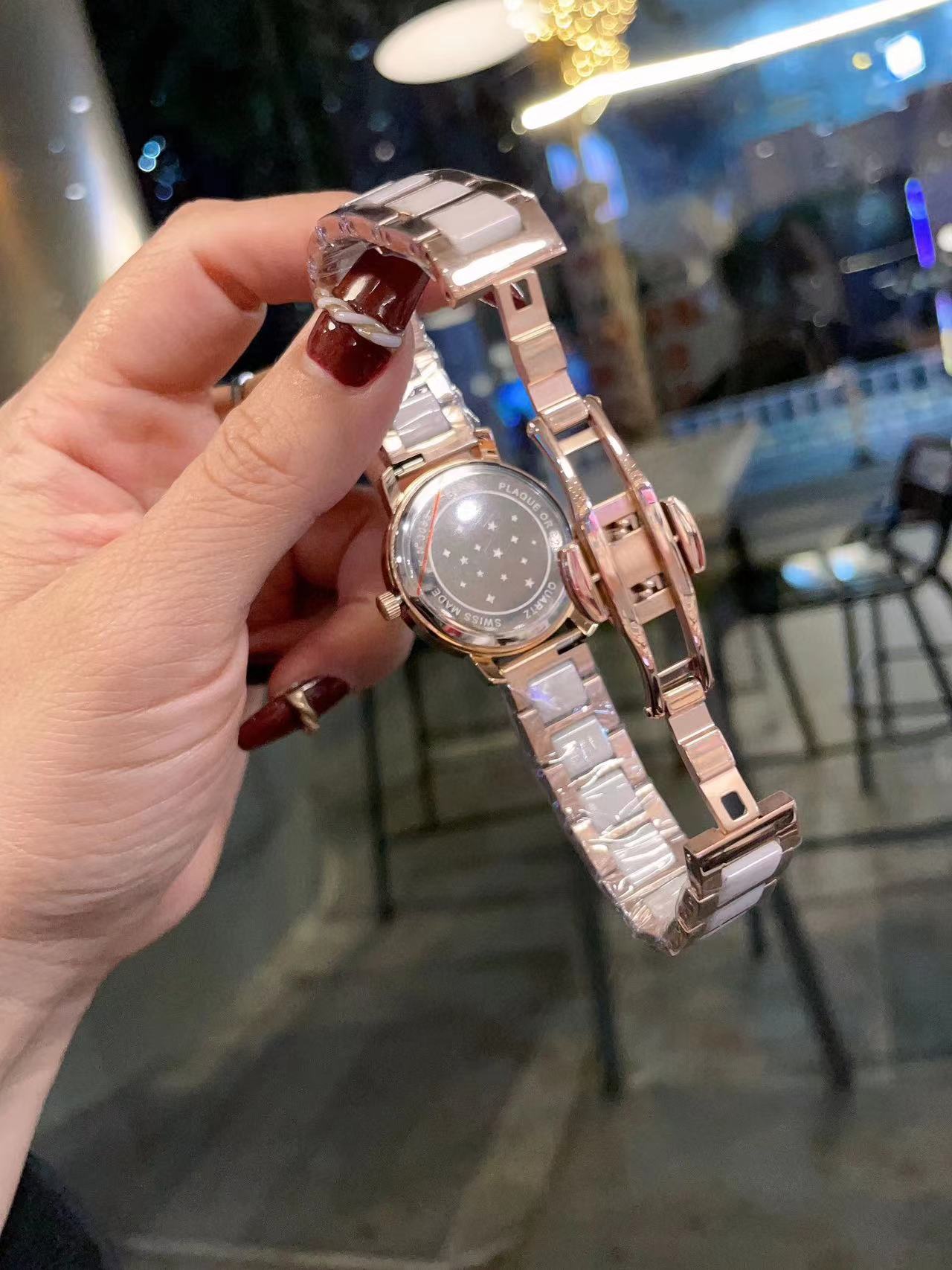 CHANE1 セラミック スチール バンド ダイヤモンド レディース ウォッチ【50％割引+送料無料】