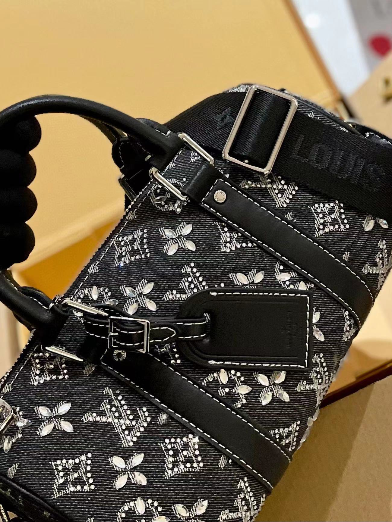 LV keepall xs デニムフルダイヤモンドバッグ【50％割引+送料無料】