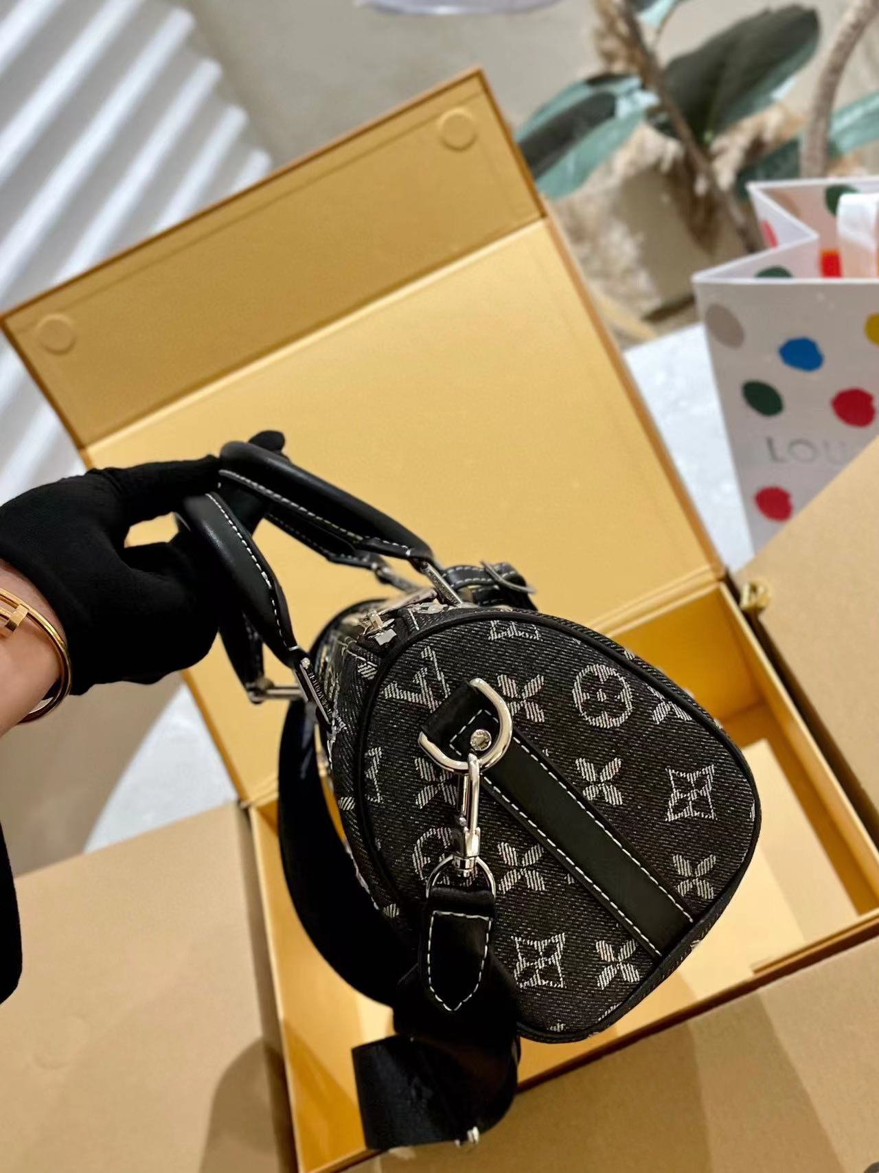 LV keepall xs デニムフルダイヤモンドバッグ【50％割引+送料無料】