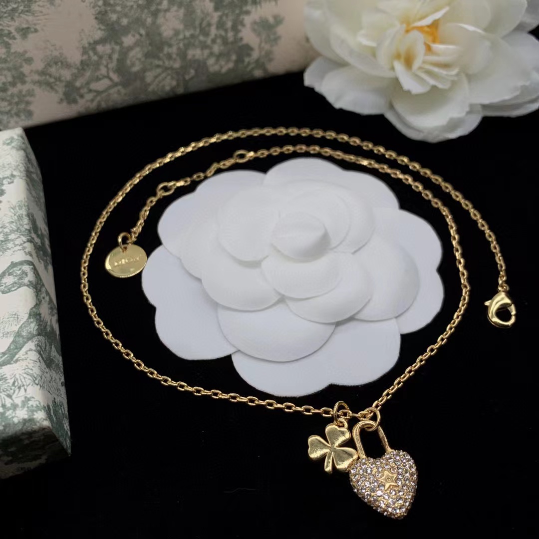 DI0R ダイヤモンド ハート ネックレス【50％割引+送料無料】