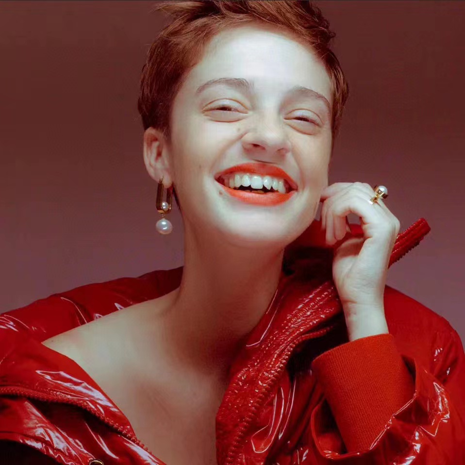 DI0R スクエア ダブルパール スタッドピアス【50％割引+送料無料】