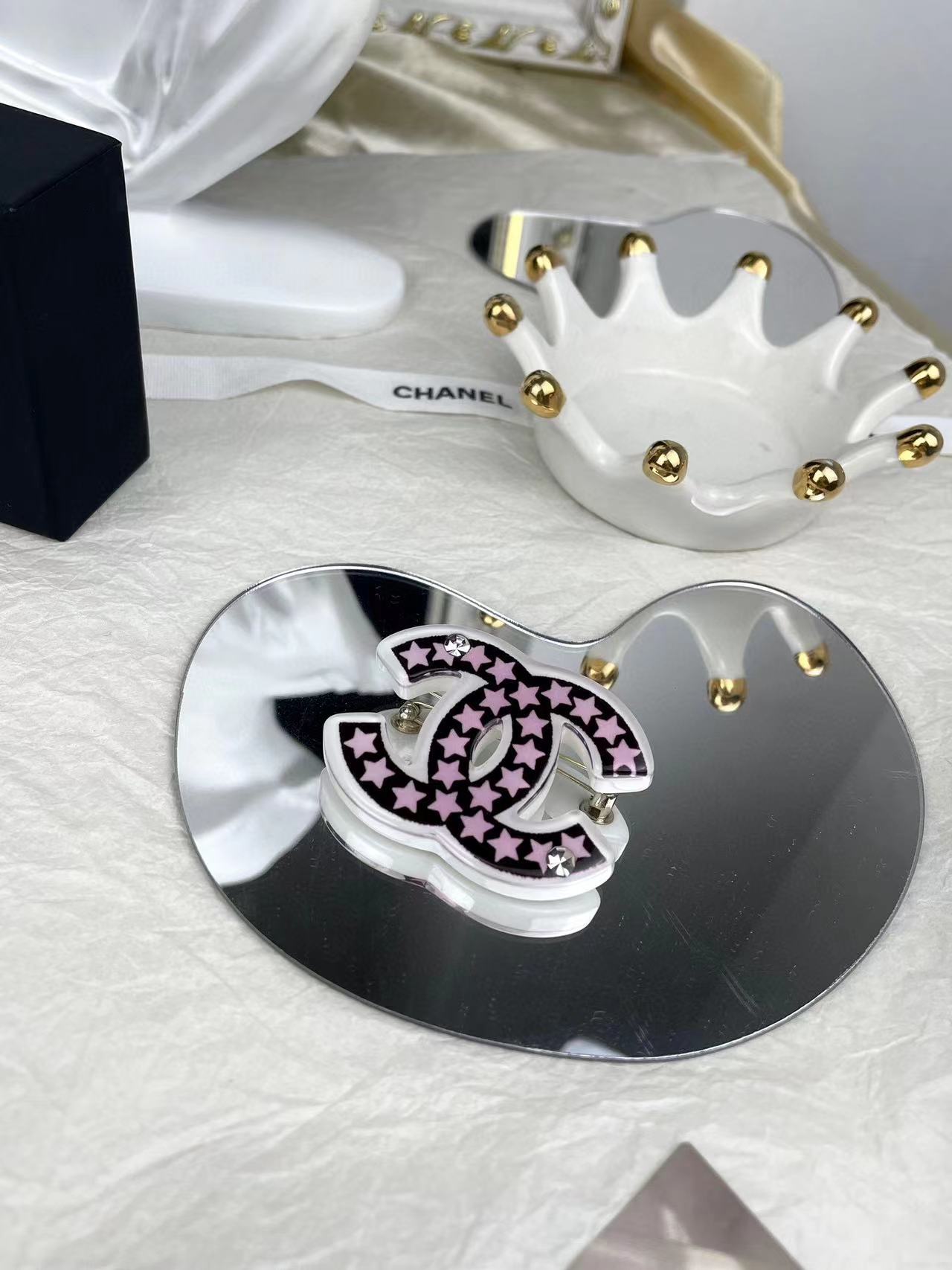 CHANE1 五芒星 ピンクスターブローチ【50％割引+送料無料】