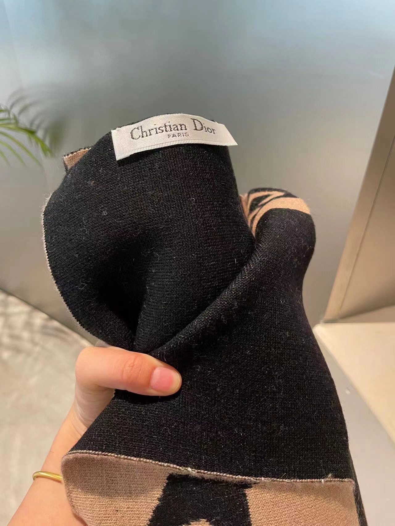 DI0R 五芒星ニットカシミヤスカーフ【50％割引+送料無料】