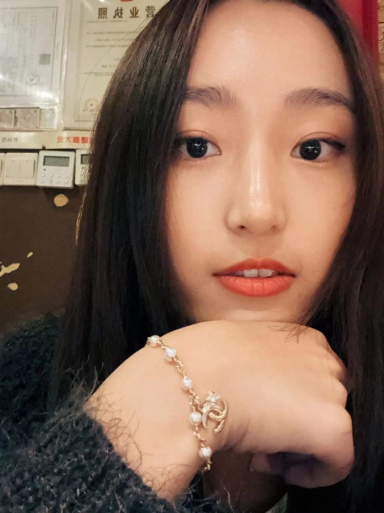 CHANE1 ダブルC 四つ葉クローバー パールネックレス【50％割引+送料無料】