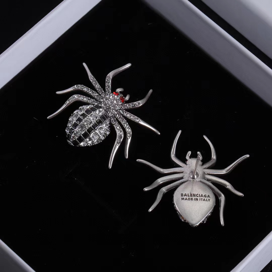 BALENC1AG ダイヤモンド スパイダー イヤリング【50％割引+送料無料】