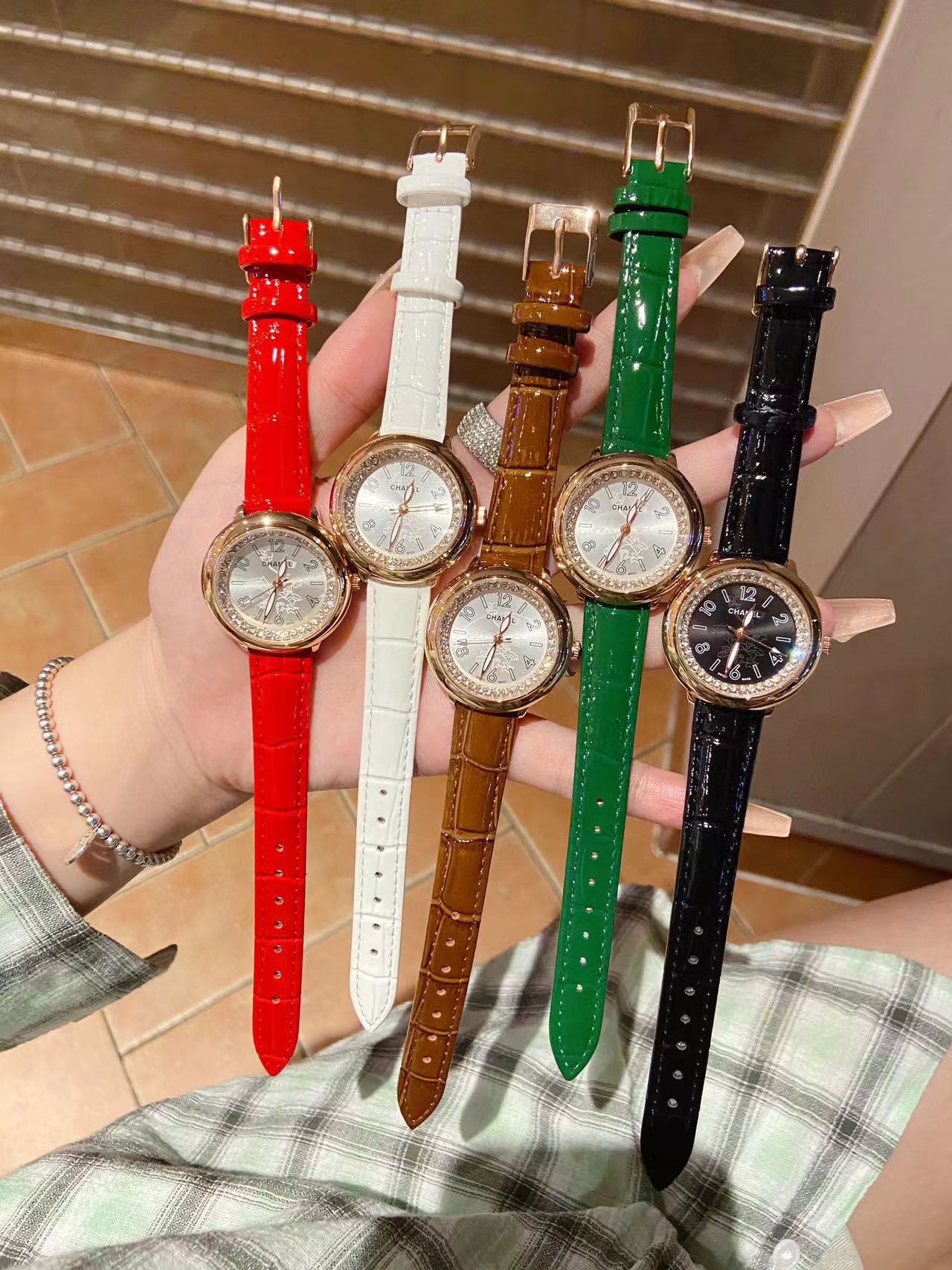 CHANE1 ベルト ダイヤモンド レディース 腕時計【50％割引+送料無料】