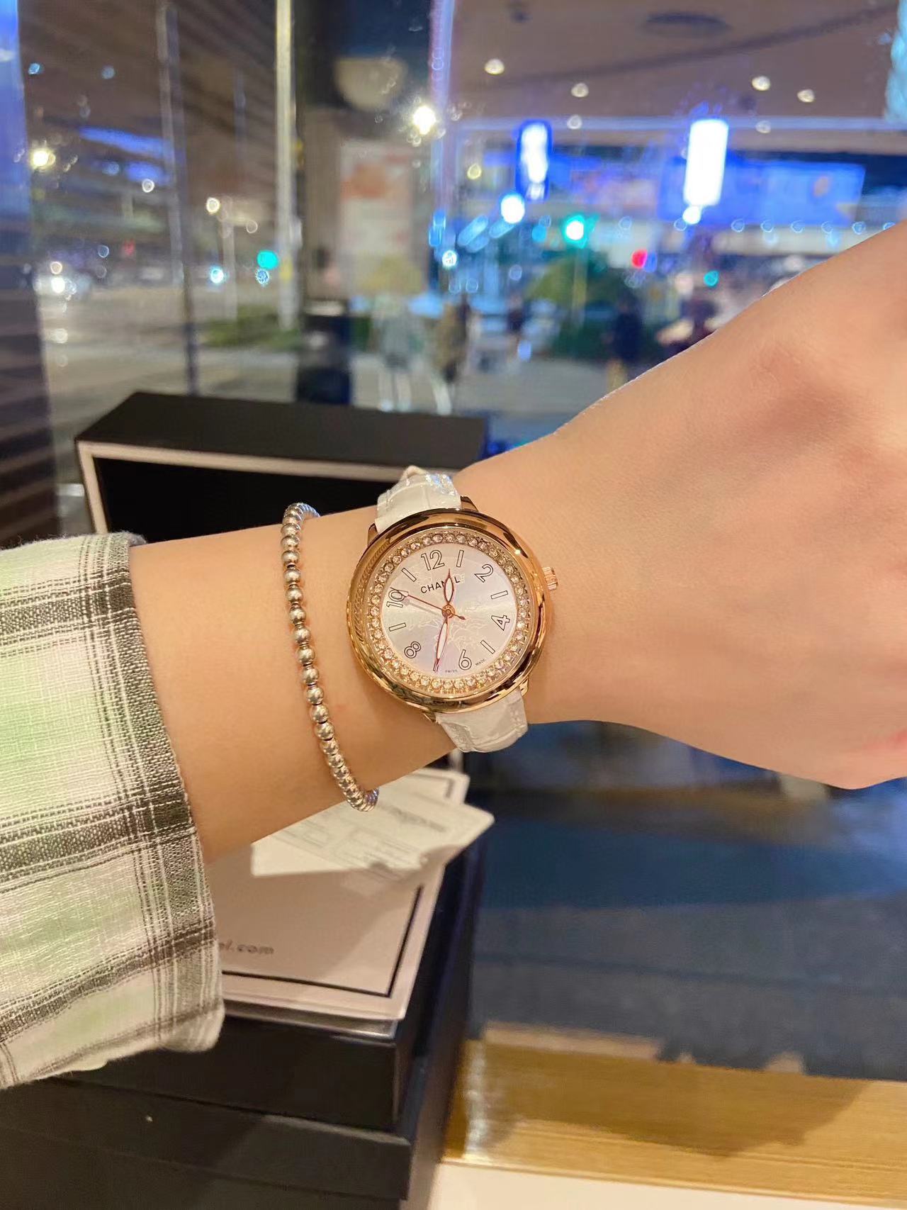 CHANE1 ベルト ダイヤモンド レディース 腕時計【50％割引+送料無料】