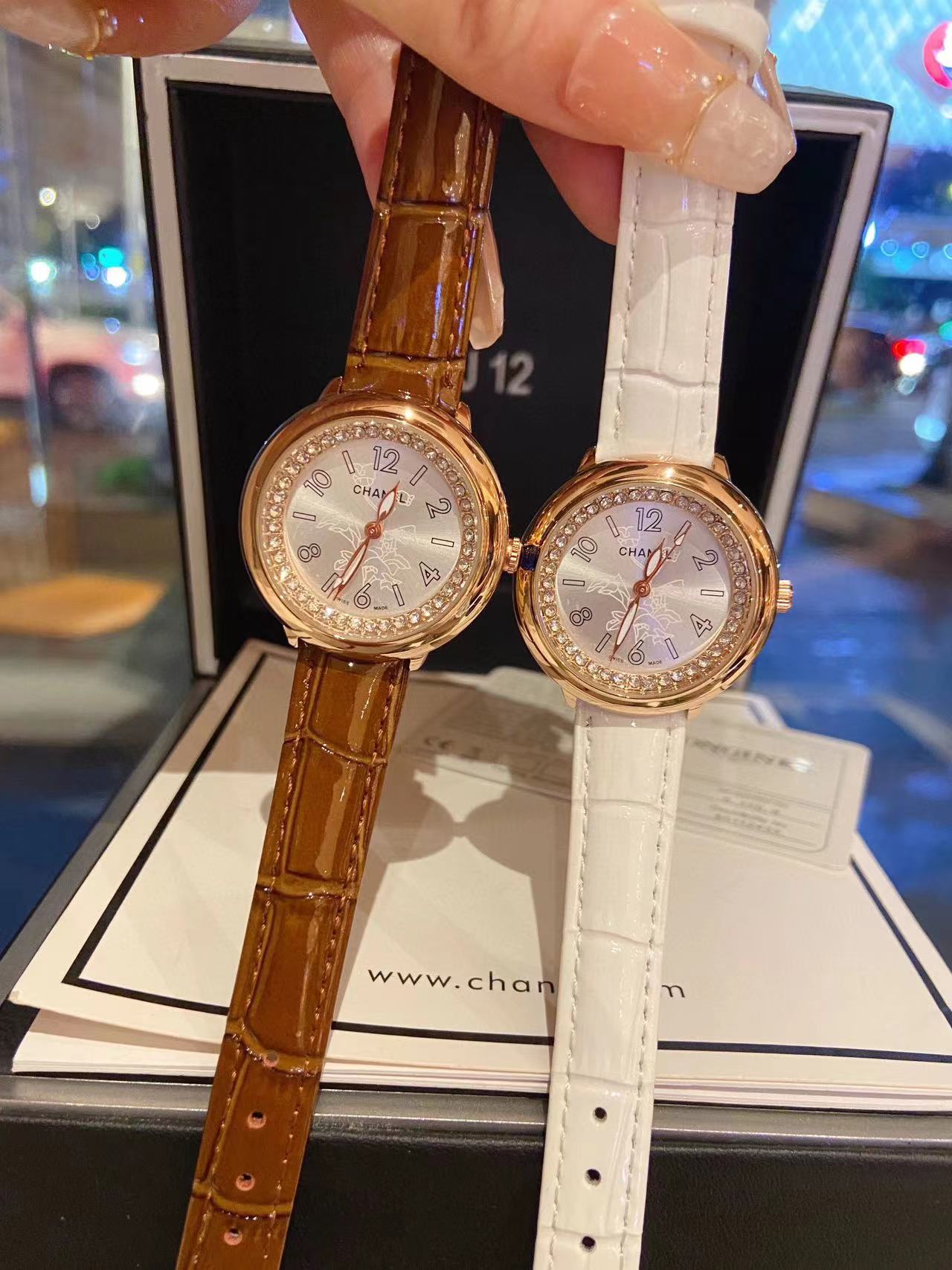 CHANE1 ベルト ダイヤモンド レディース 腕時計【50％割引+送料無料】