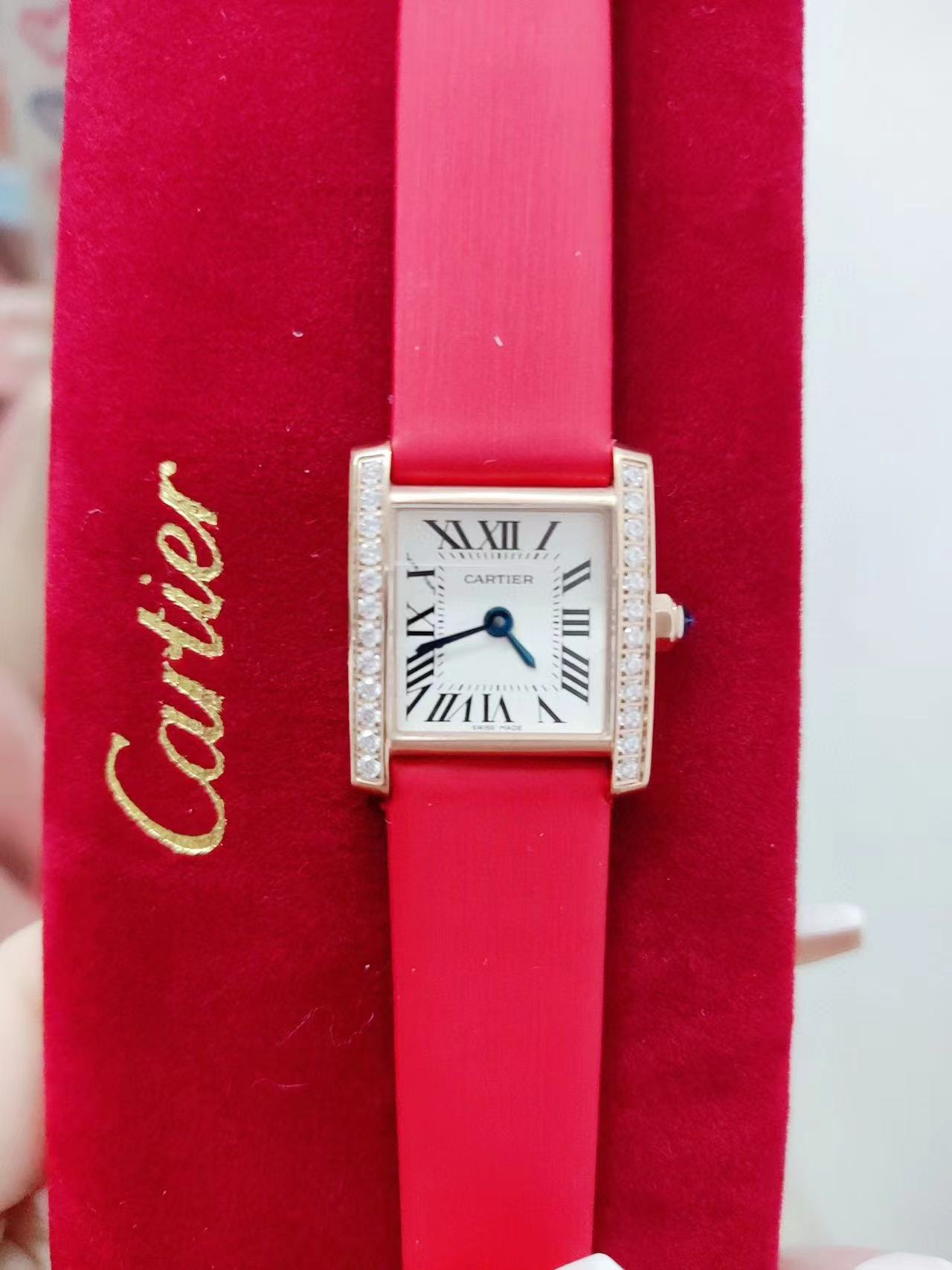 CART1ER ハイエンド ダイヤモンド スクエア レディース ウォッチ【50％割引+送料無料】