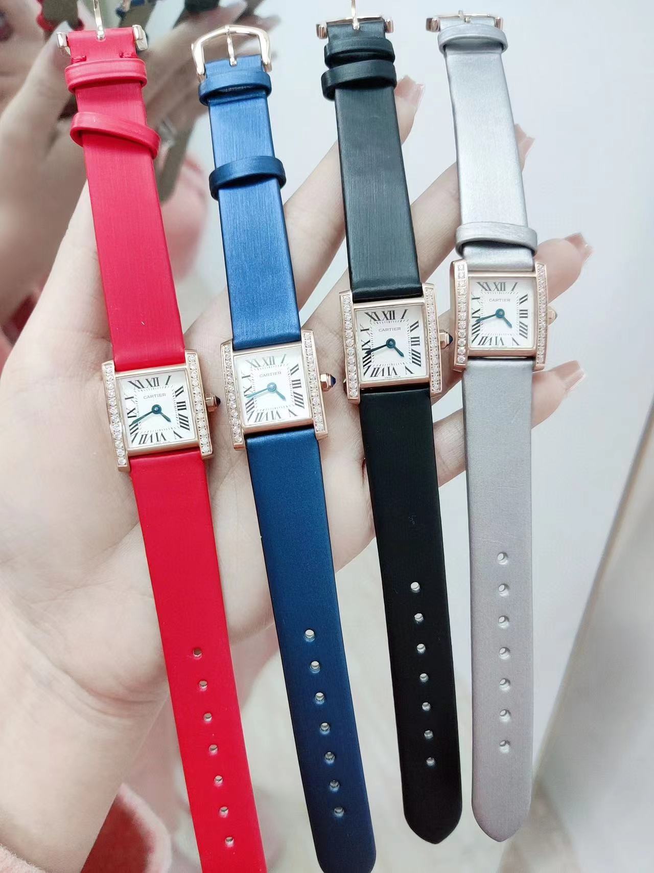 CART1ER ハイエンド ダイヤモンド スクエア レディース ウォッチ【50％割引+送料無料】