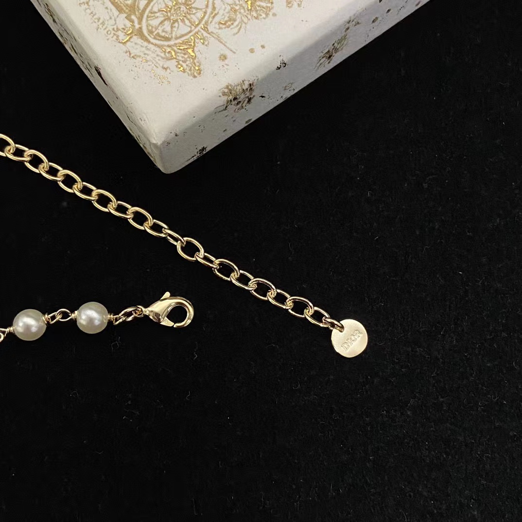 DI0R 大蝶パールショートネックレス【50％割引+送料無料】