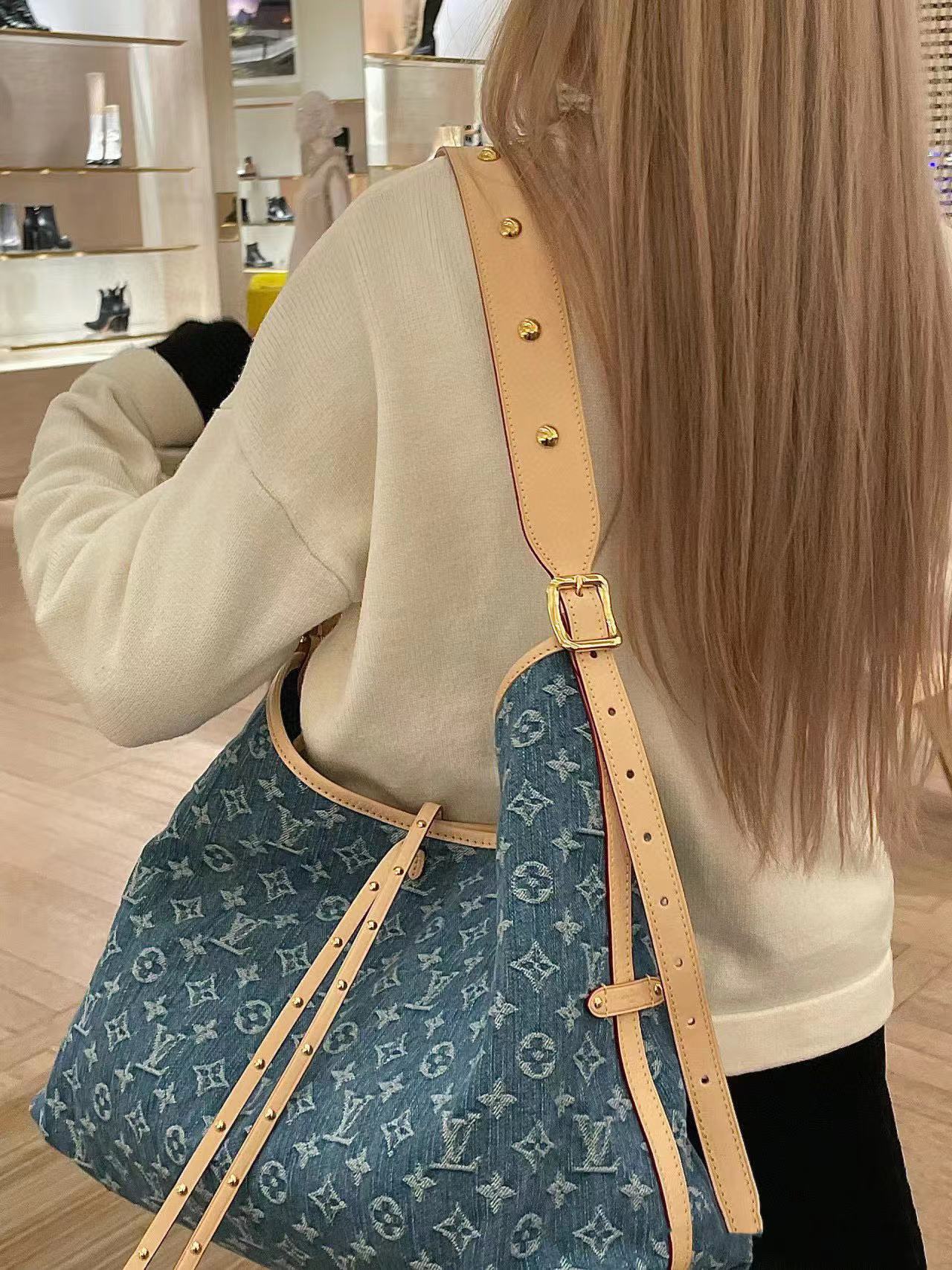 LV carryall デニムショッピングバッグ【50％割引+送料無料】