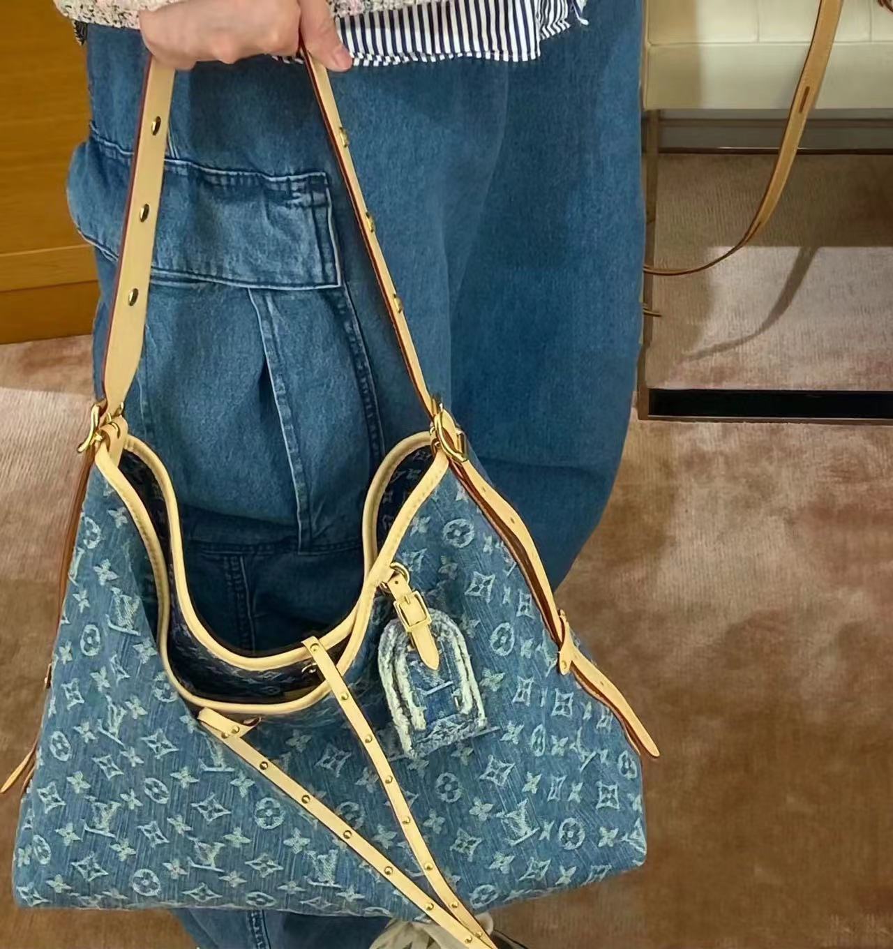 LV carryall デニムショッピングバッグ【50％割引+送料無料】